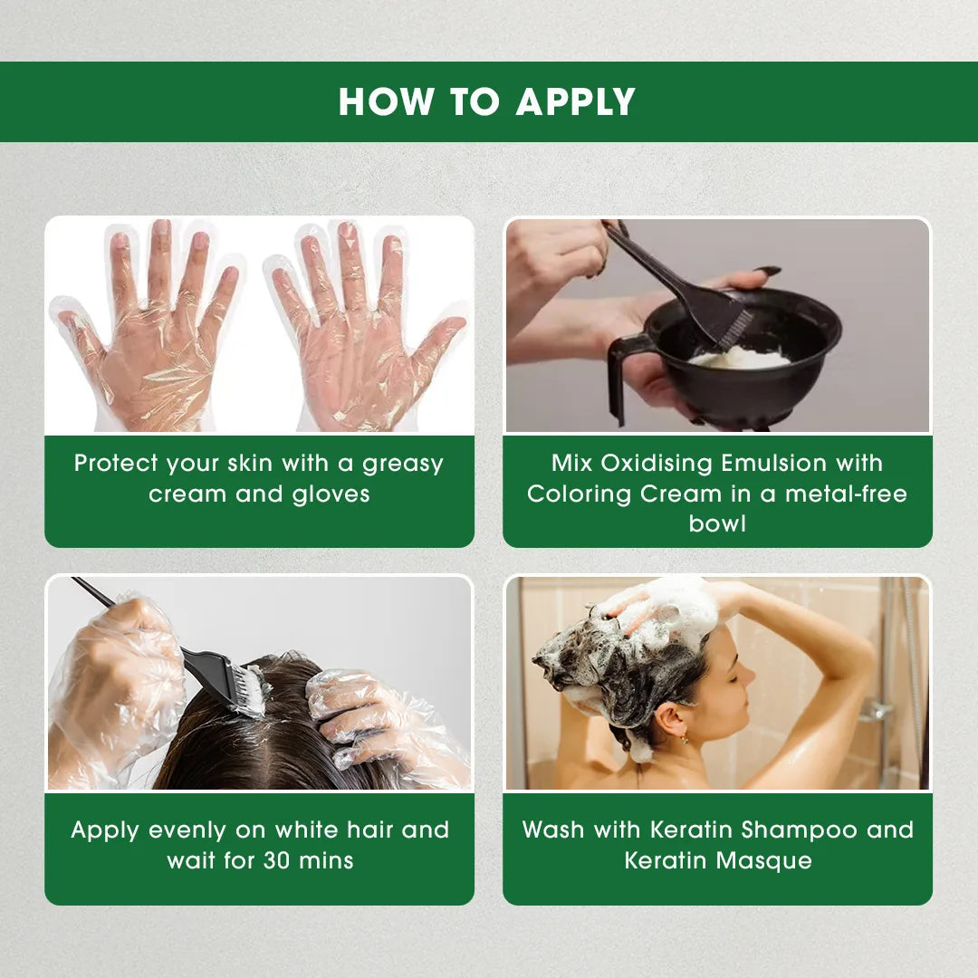 Actium Plus PROCALP Activ Color+ | (3.0-BROWN) | Permanent Hair Color | Dermatologist-tested | For Men/ Women | 60ml