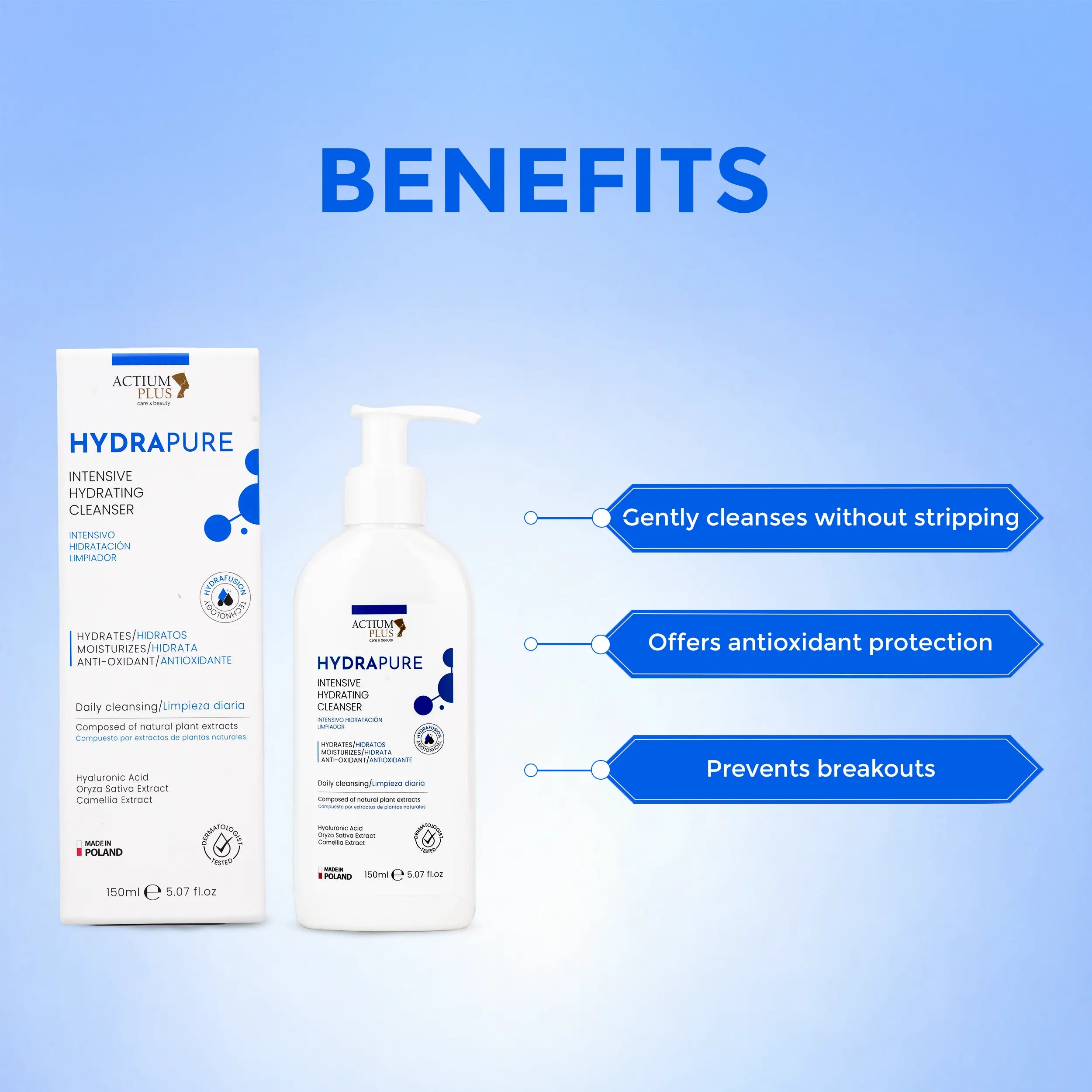 Actium Plus Hydrapure Intensive Hydrating Cleanser 150ml
