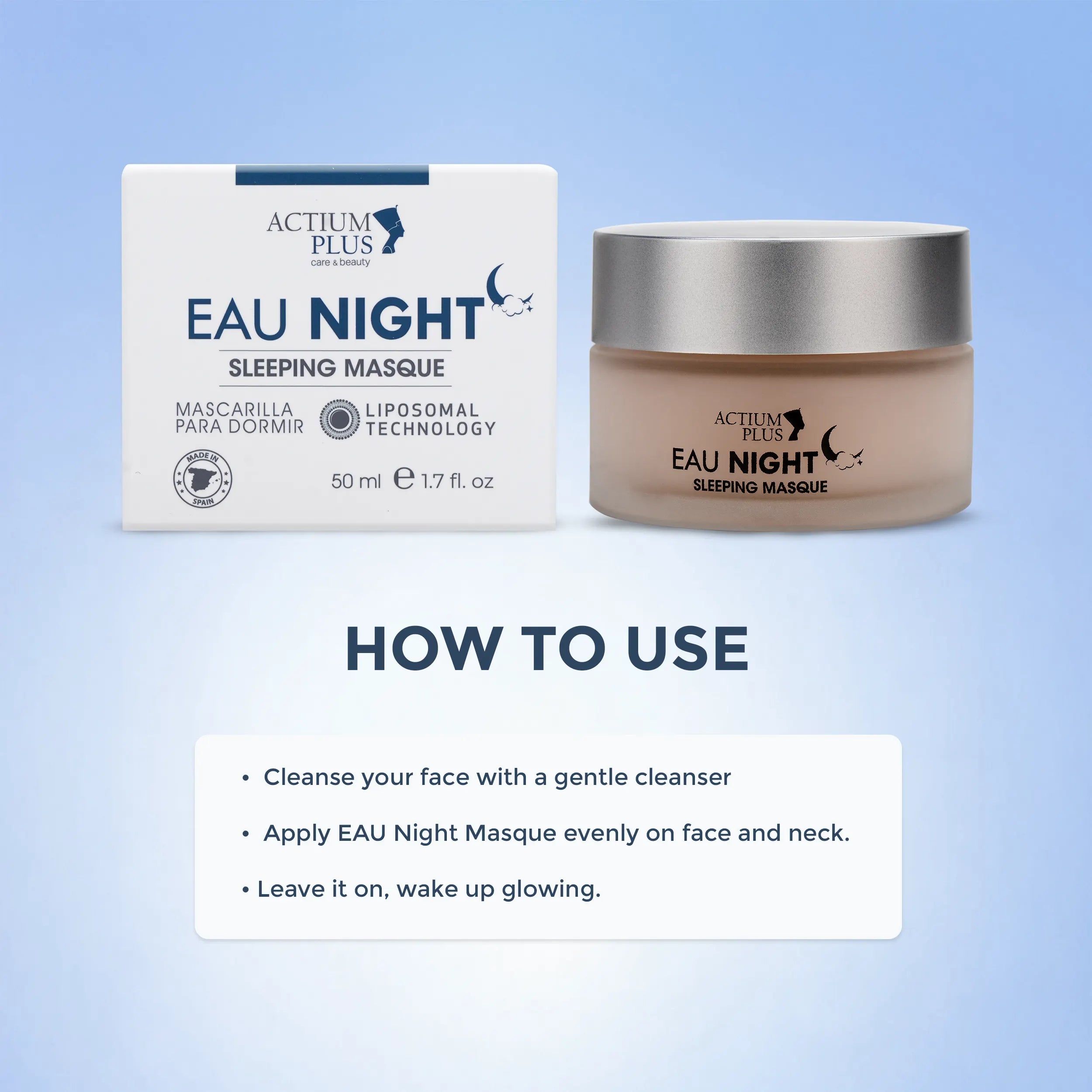 Actium Plus EAU Night Sleeping Masque 50ml