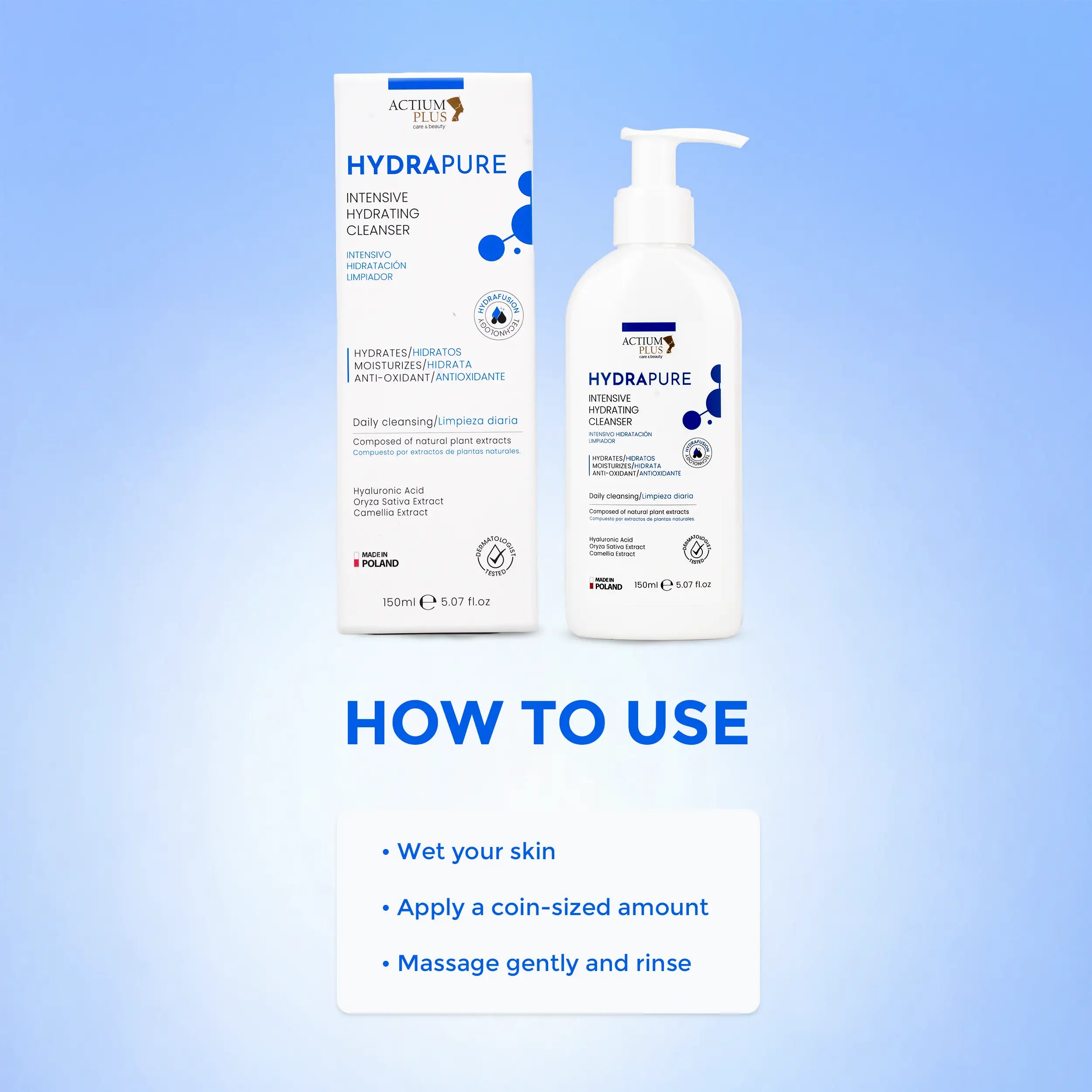 Actium Plus Hydrapure Intensive Hydrating Cleanser 150ml