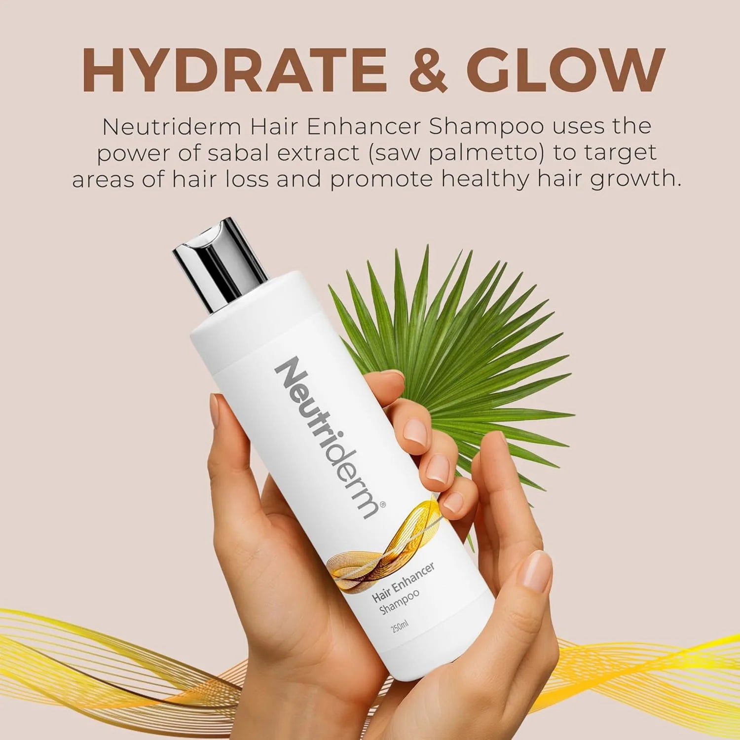 Neutriderm Hair Enhancer Shampoo, Thickening and Strengthening for Weak and Thinning Hair, Moisturizing Shampoo for Damaged Hair, 250ml  (8.45 fl oz)