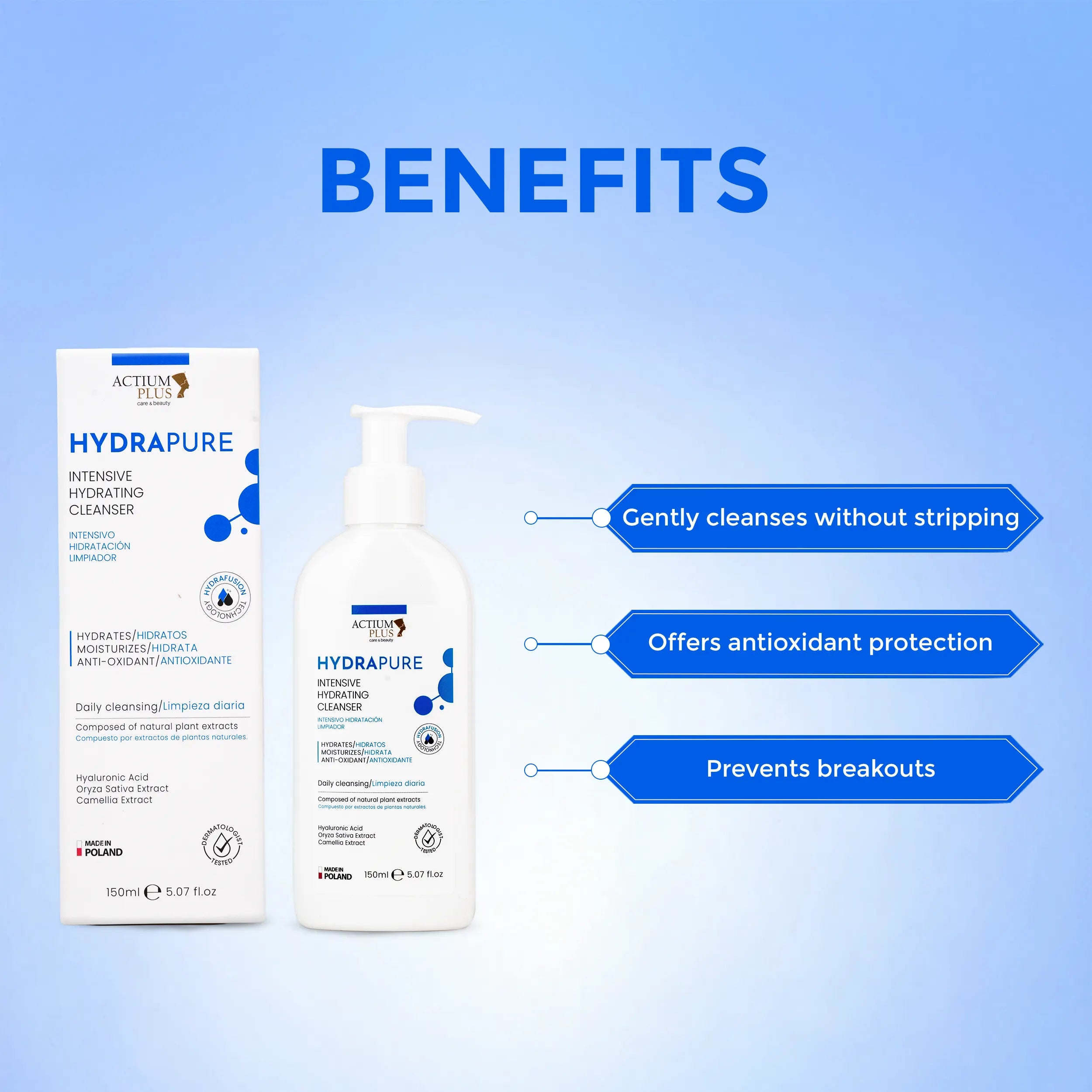 Actium Plus Hydrapure Intensive Hydrating Cleanser Benefits