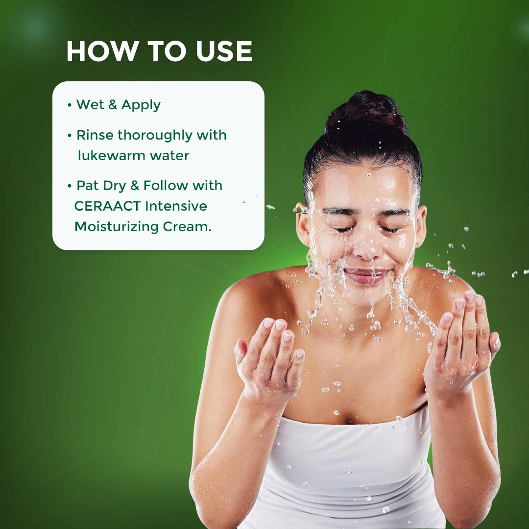 Actium Plus CERAACT Gentle Hydrating Cleanser For Normal To Dry Skin - Vitamin E & Hyaluronic Acid | Fragrance-Free Cleanser 150ml