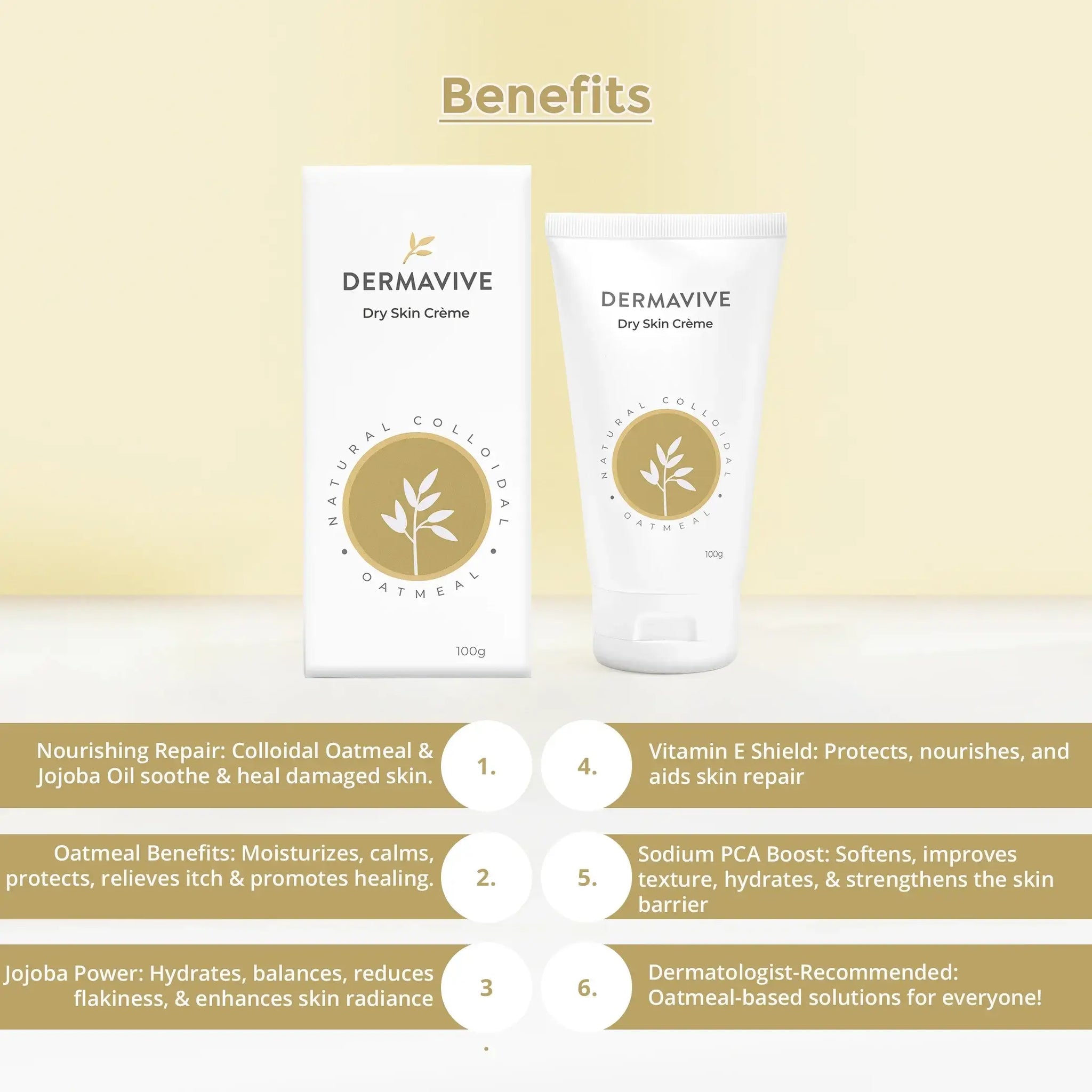 Moisturizing cream for dry and irritated skin by Dermavive