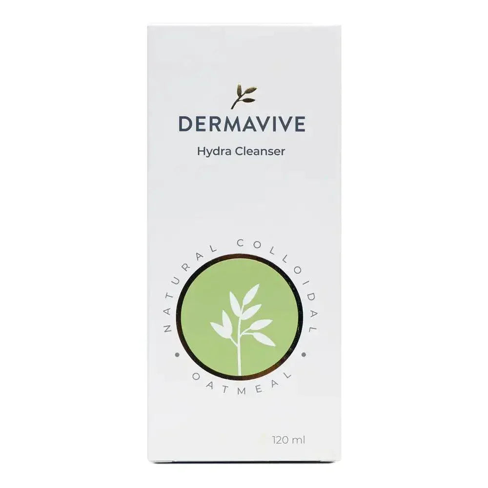 Dermavive Hydra Cleanser 120 ml with pump dispenser closeup