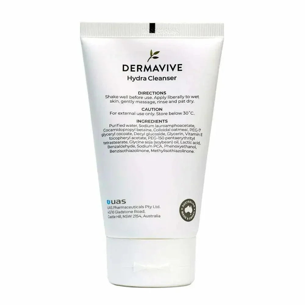 Dermavive Hydra Cleanser retail packaging box