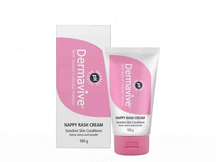 Dermavive Nappy Rash Cream 100 g – front view of tube
