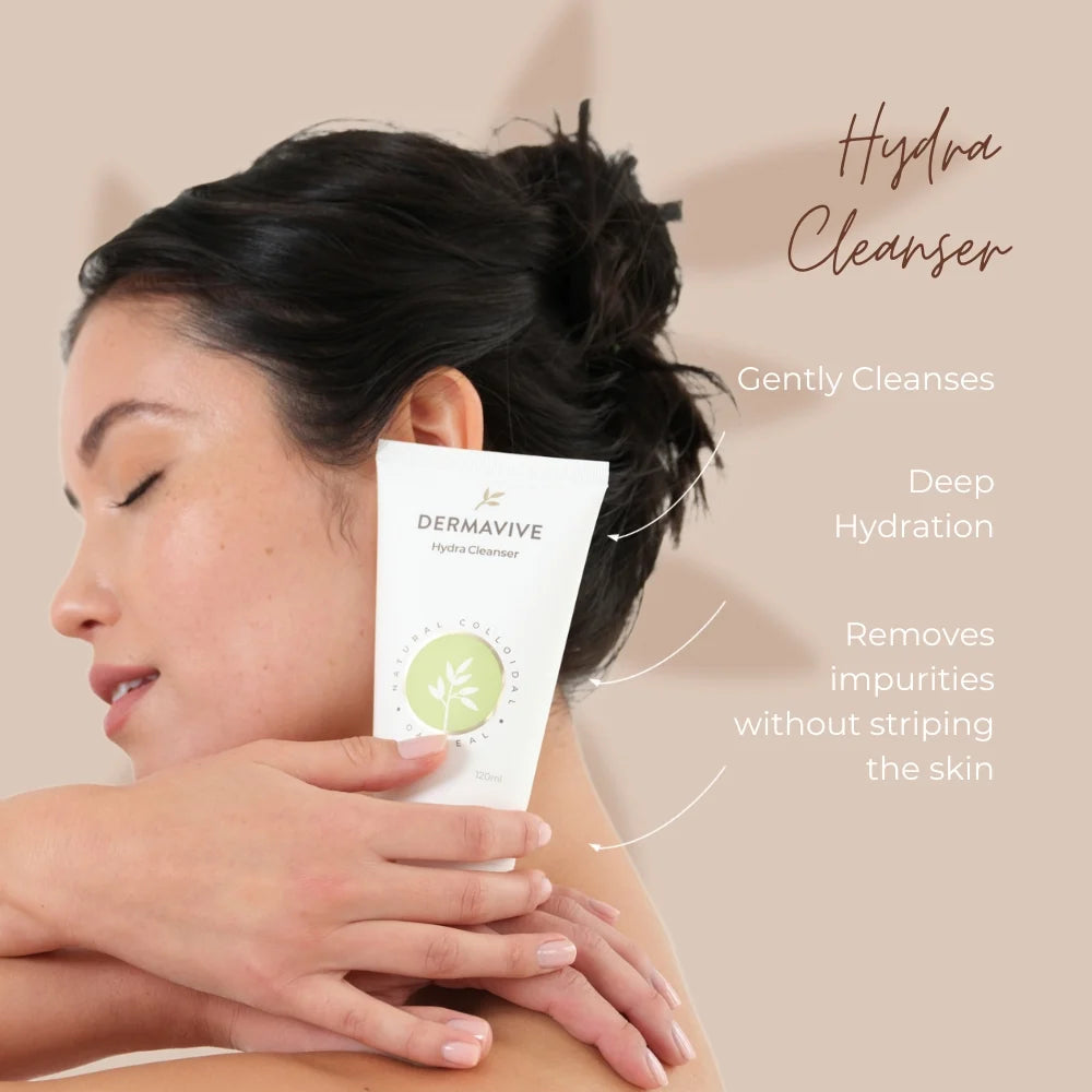 Dermavive Hydra Cleanser - Woman holding 