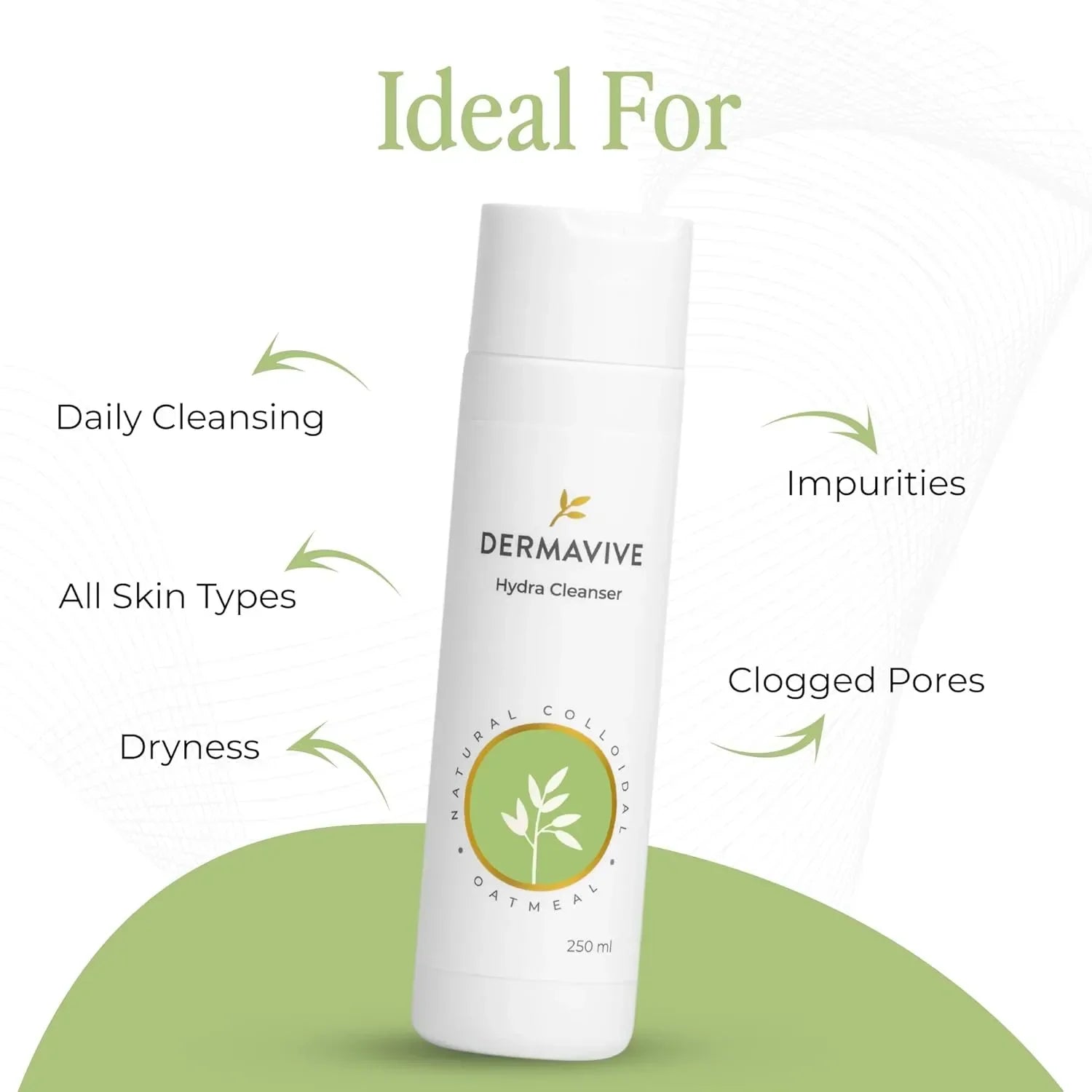 Dermavive Hydra Cleanser bottle with pump