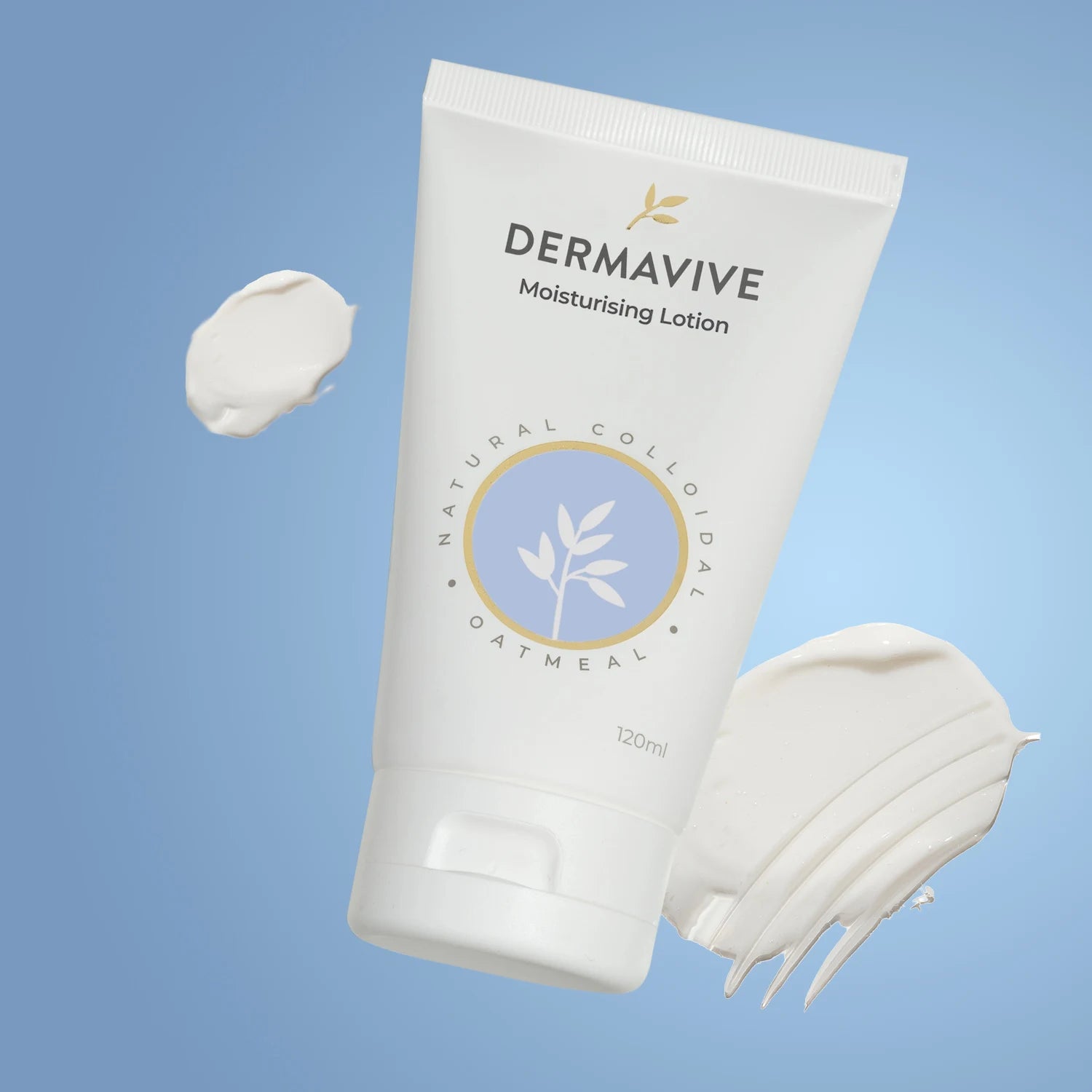 Dermavive moisturizing lotion with visible cream