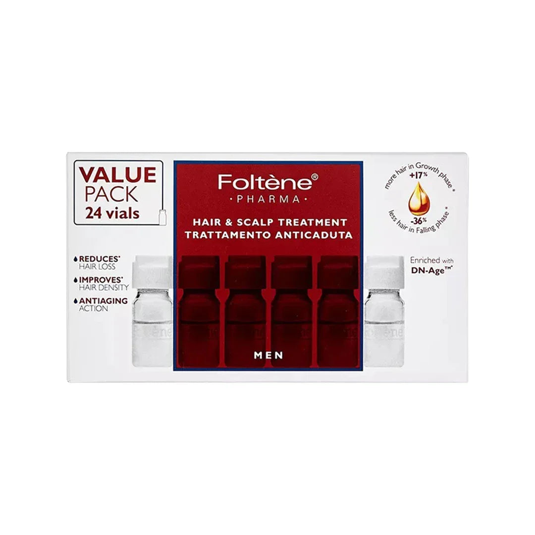 Foltene Pharma Hair & Scalp Treatment for Men Value Pack (24 Vials)