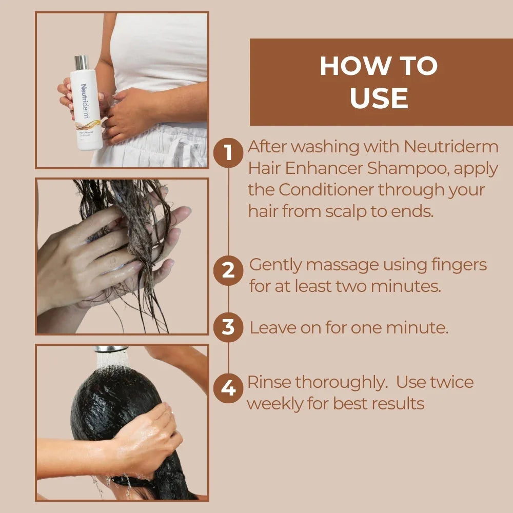 How to USe Neutriderm Hair Enhancer Shampoo