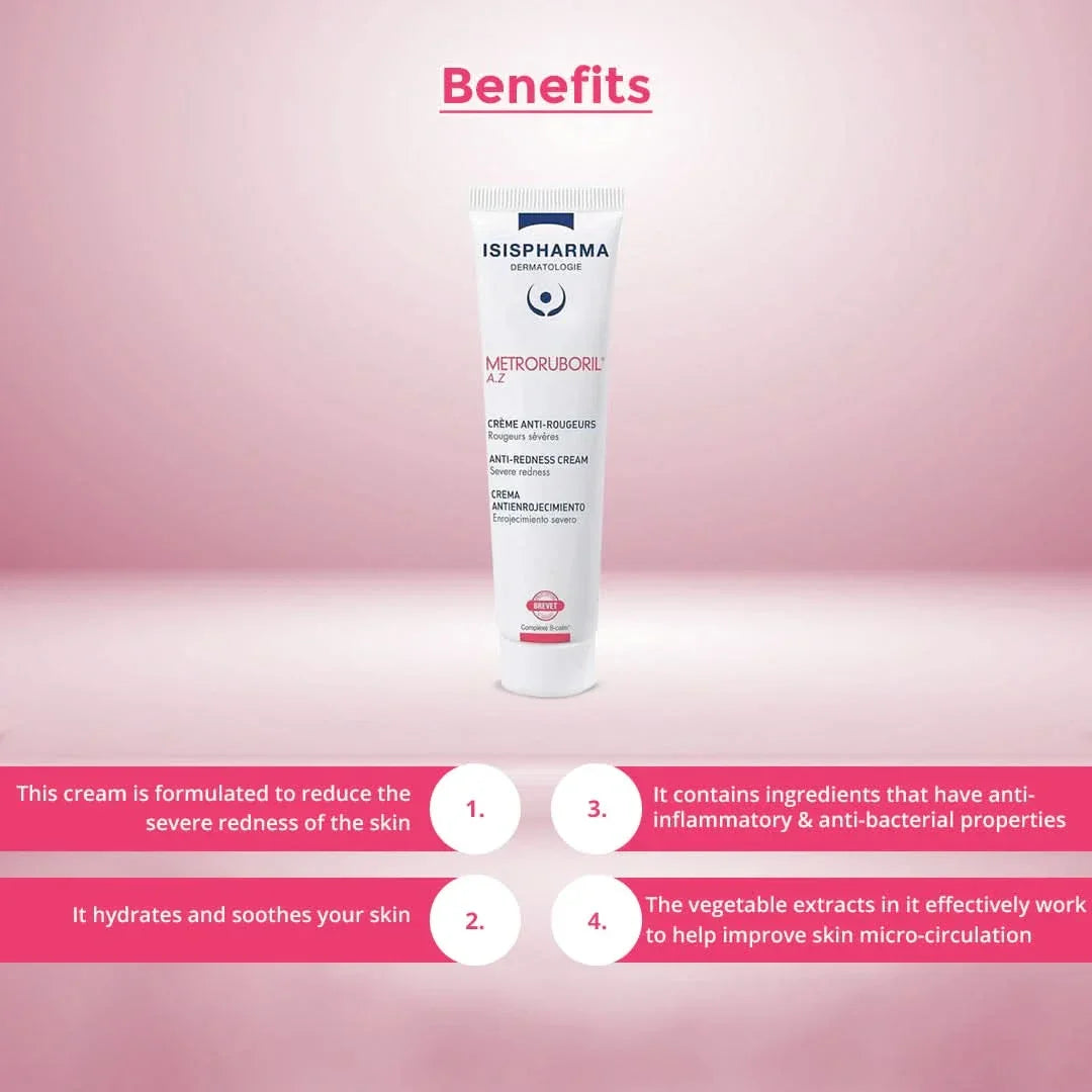 Isis Pharma cream tube with benefits listed.