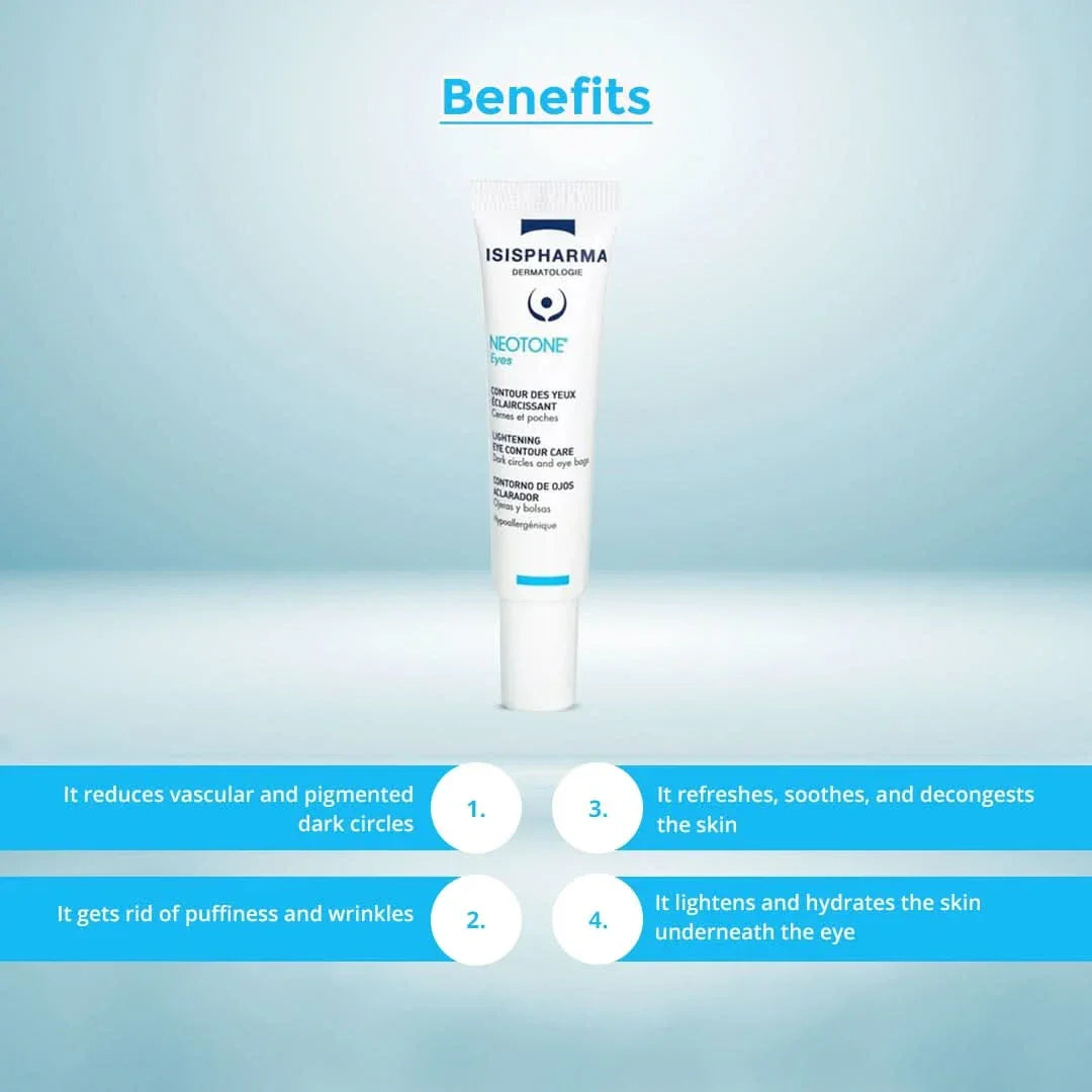 Isispharma Neotone Lightening Eye Contour Care 15ml - Benefits