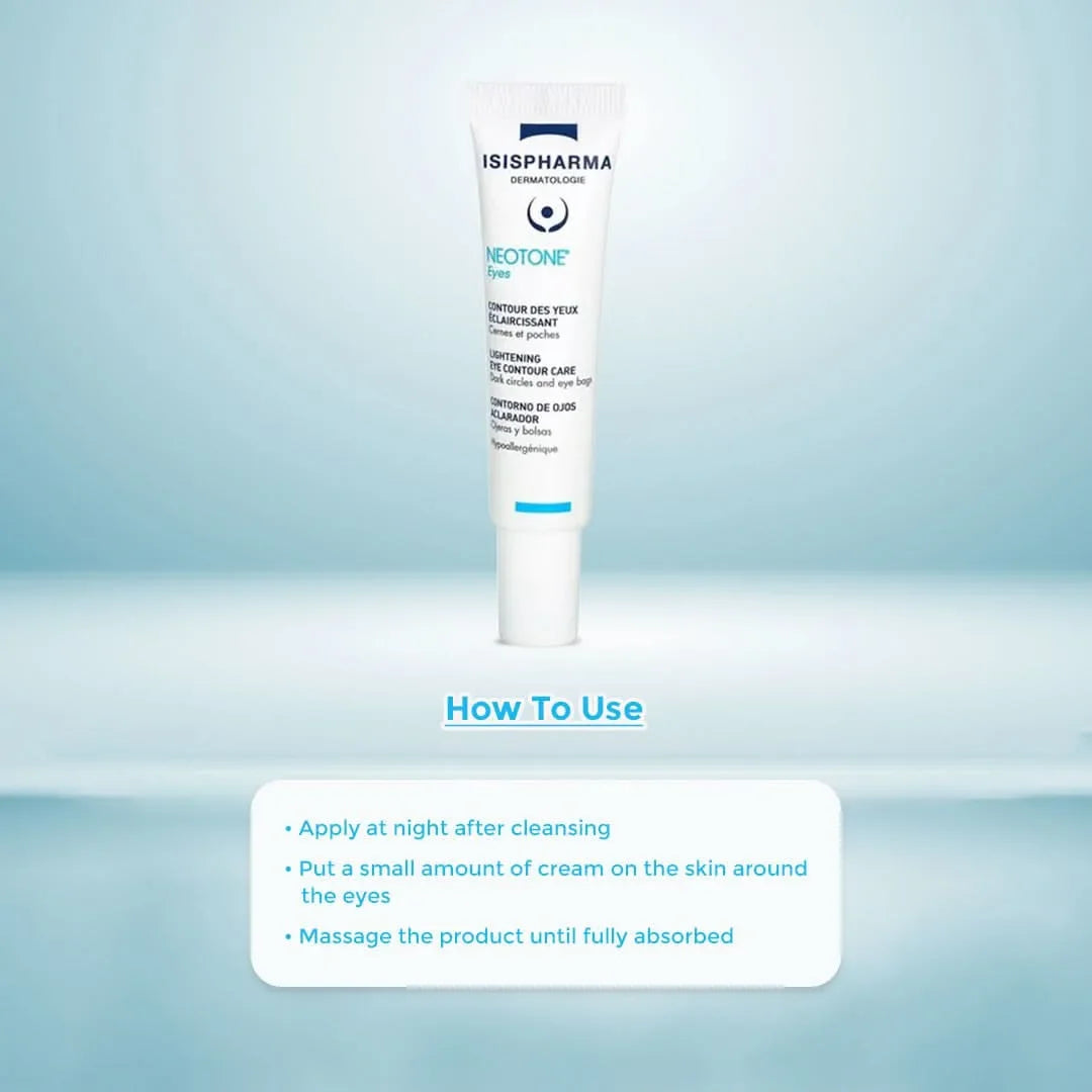 Isispharma Neotone Lightening Eye Contour Care 15ml - How to Use