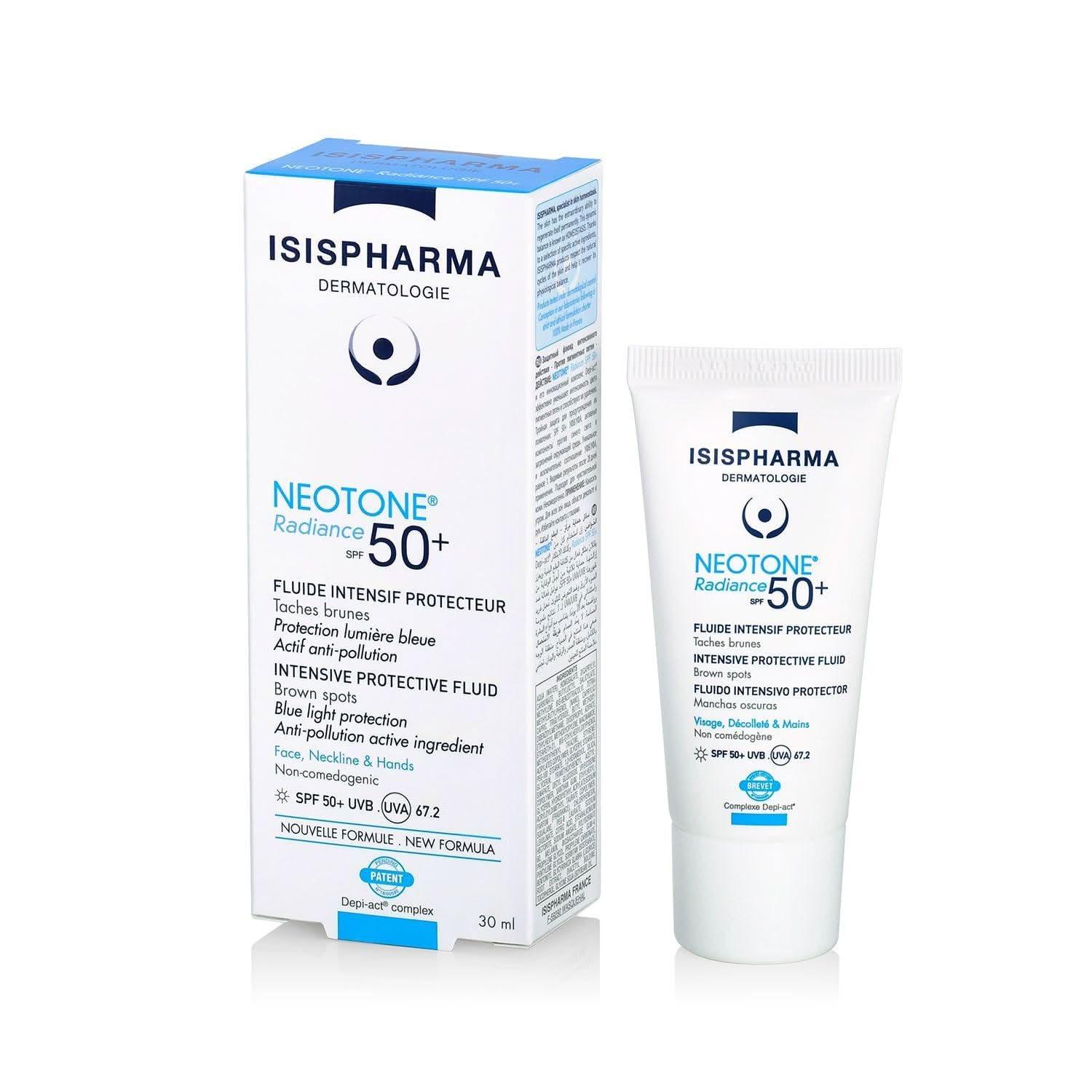 ISISPHARMA Neotone Radiance skincare product with packaging