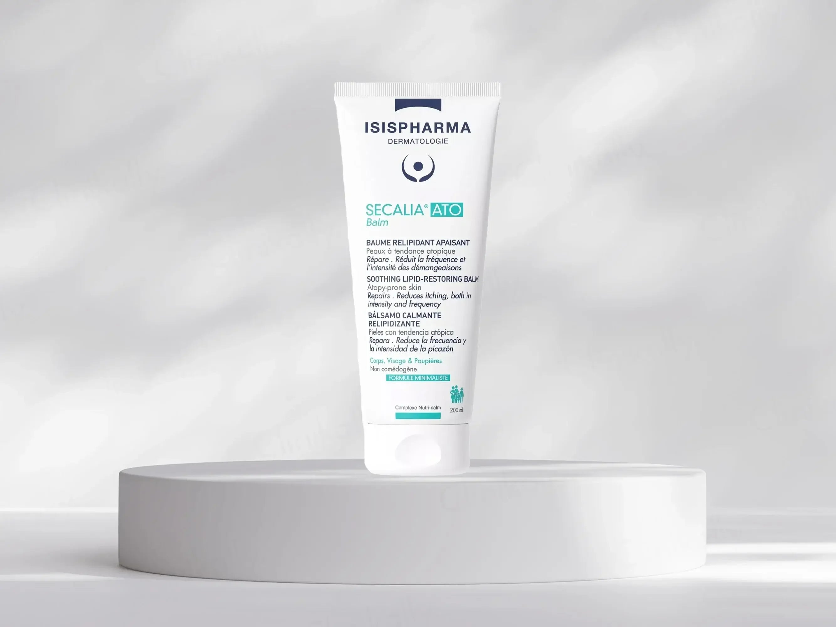 Isispharma Secalia Ato Balm Soothing Lipid-Restoring Balm 200ml with Stand
