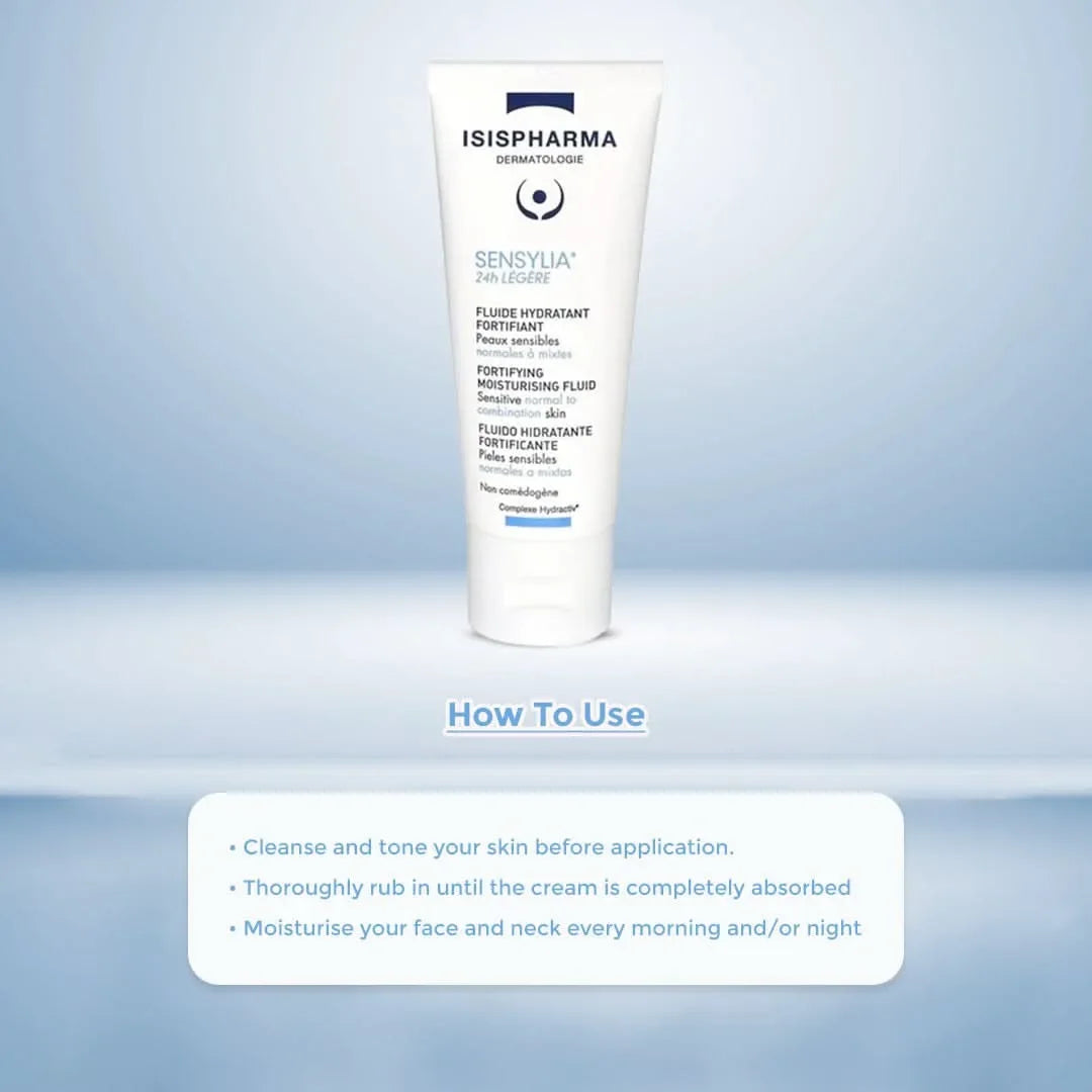 Isispharma Sensylia 24h Legere Fortifying Moisturising Fluid 40ml