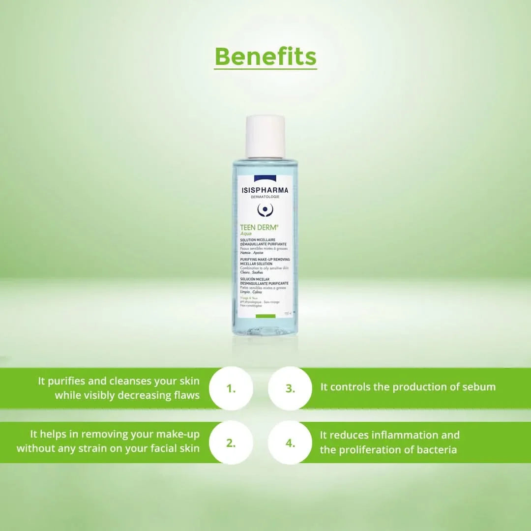 Isispharma Teen Derm Aqua Purifying Make-Up - Benefits