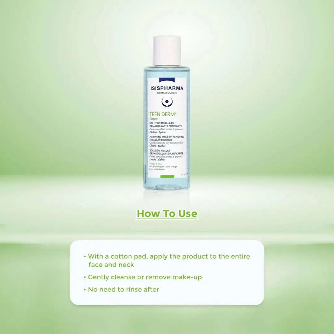 Isispharma Teen Derm Aqua Purifying Make-Up - How to Use