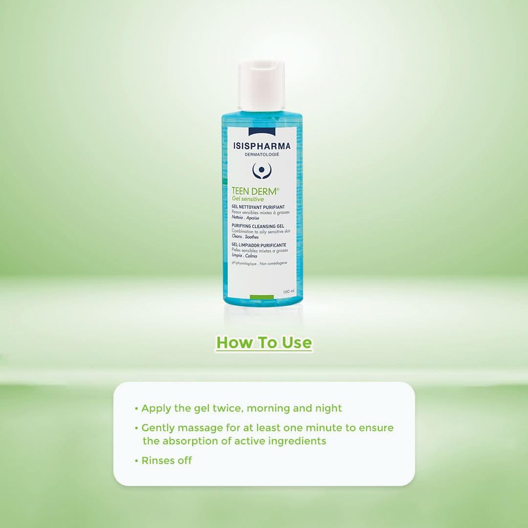 Isispharma Teen Derm Sensitive Purifying Cleansing Gel 100ml