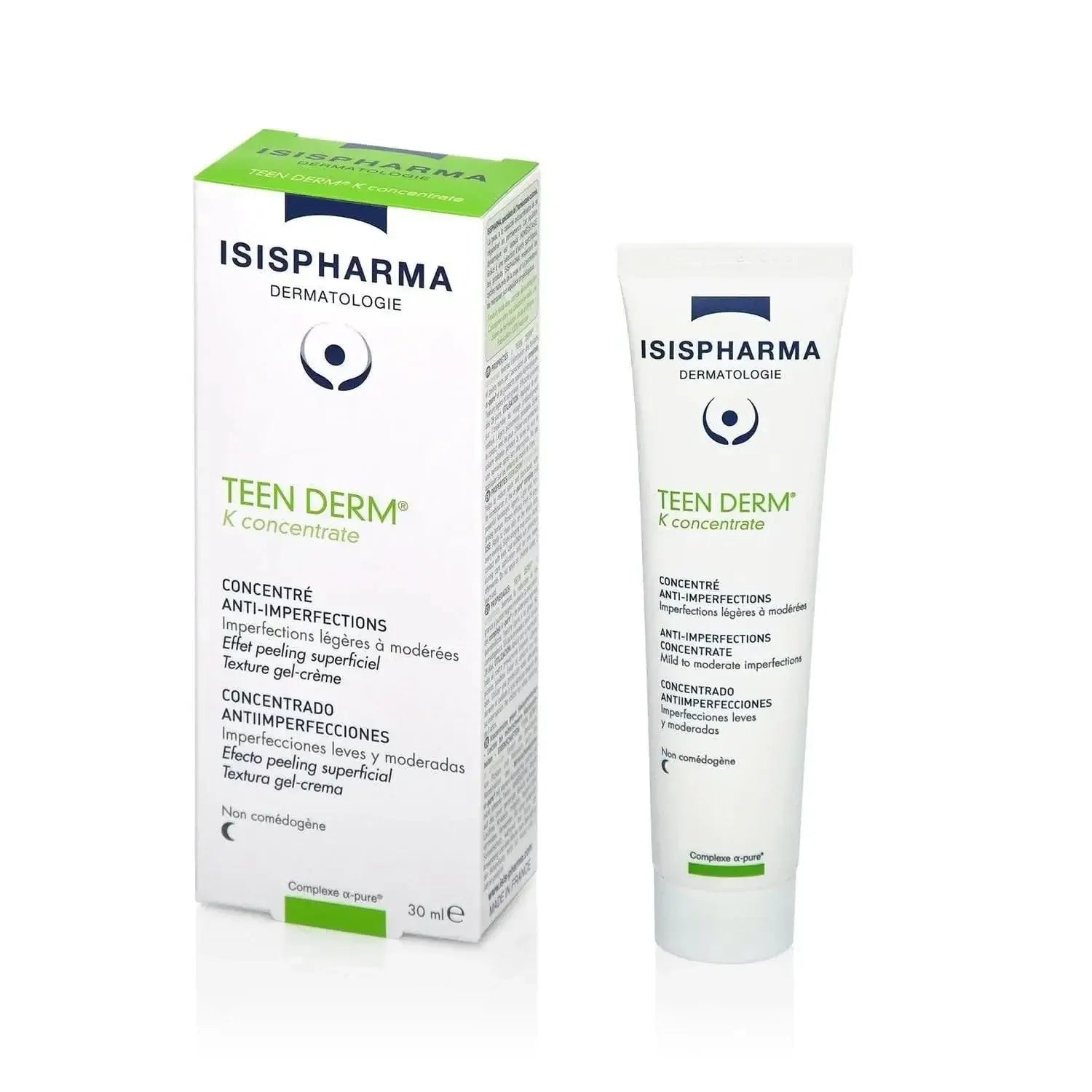 Isispharma Teen Derm product packaging