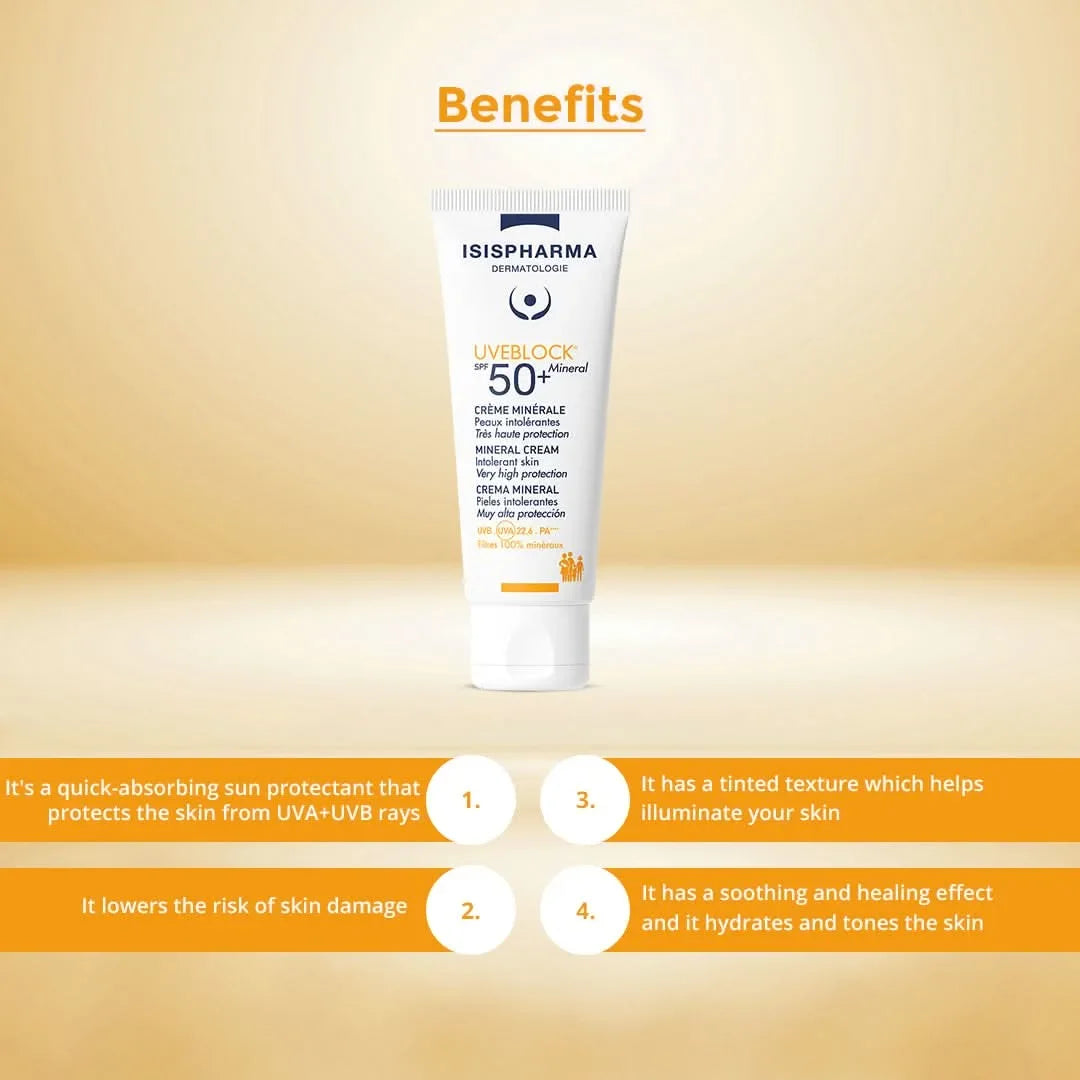 Isispharma UVE Block SPF 50+ Mineral Cream 40ml