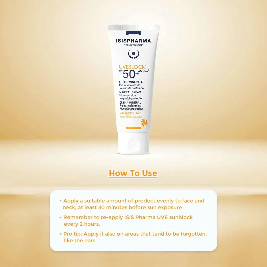 Isispharma UVE Block SPF 50+ Mineral Cream 40ml