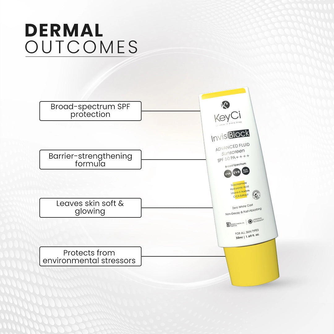 KeyCi InvisiBlock Advance fluid Sunscreen SPF 50 PA++++ | 50ml