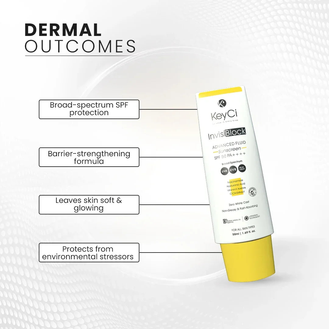 KeyCi InvisiBlock Advance fluid Sunscreen SPF 50 PA++++ | 50ml
