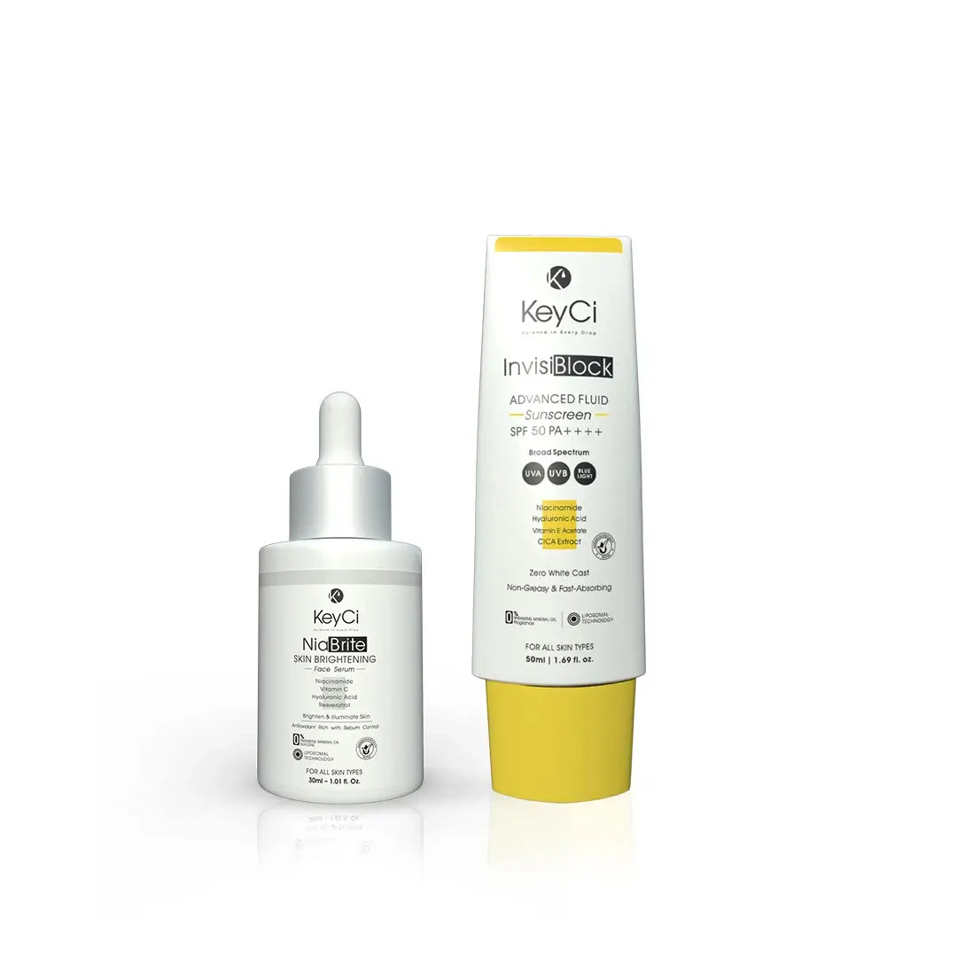 sunscreen and serum combo
