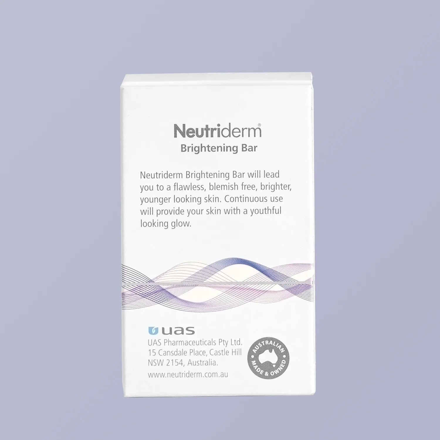 Neutriderm Brightening Bar 120gm Backside