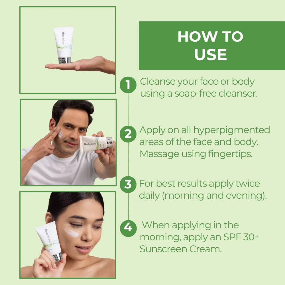 Neutriderm Clarifying Cream - How to Use