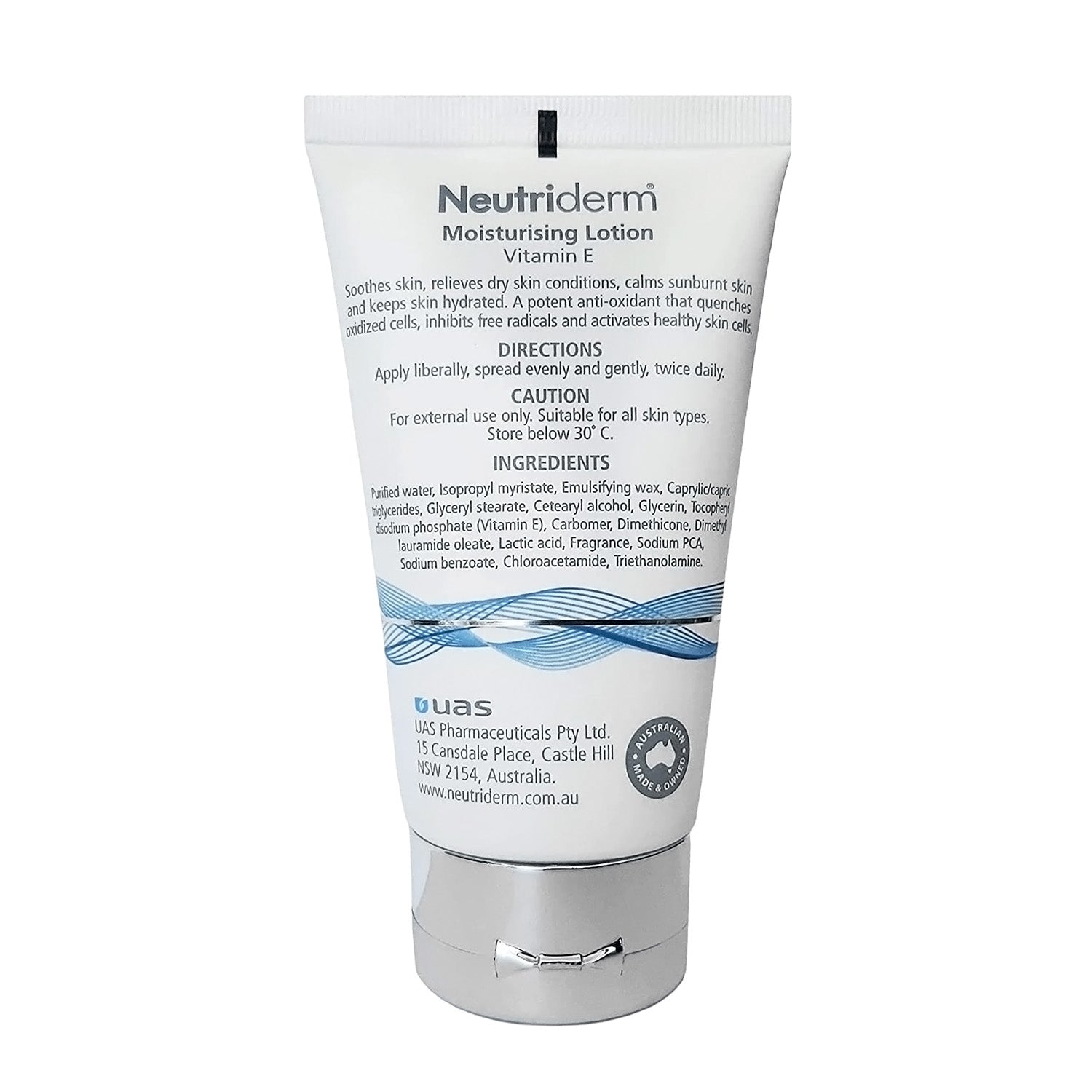Neutriderm moisturizing lotion - Back Side