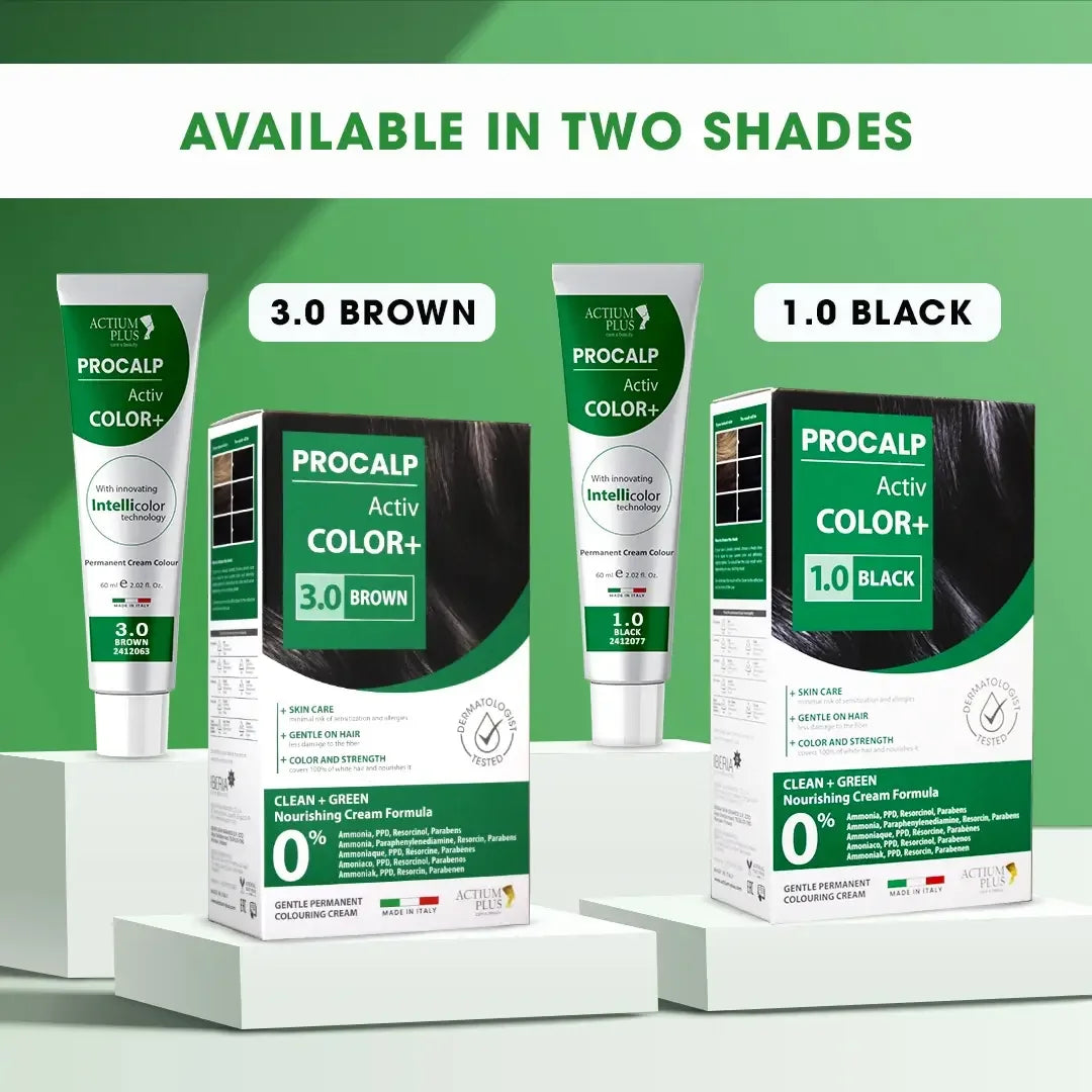 Benefits of using Actium Plus Procalp Activ Colour Clean Green 3.0 Brown