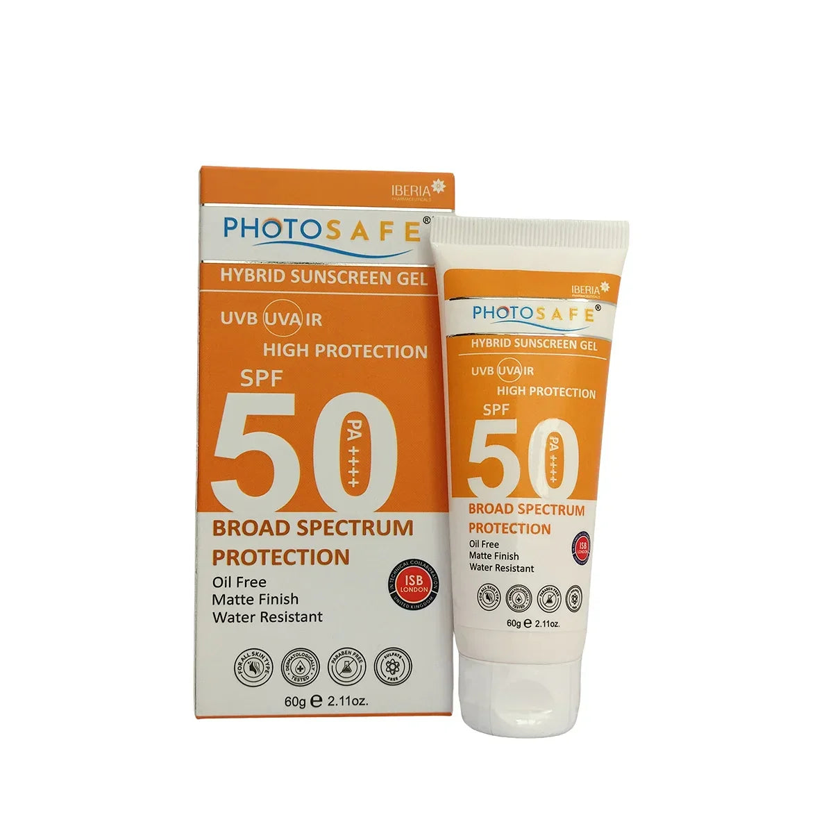 Photosafe sunscreen gel with packaging