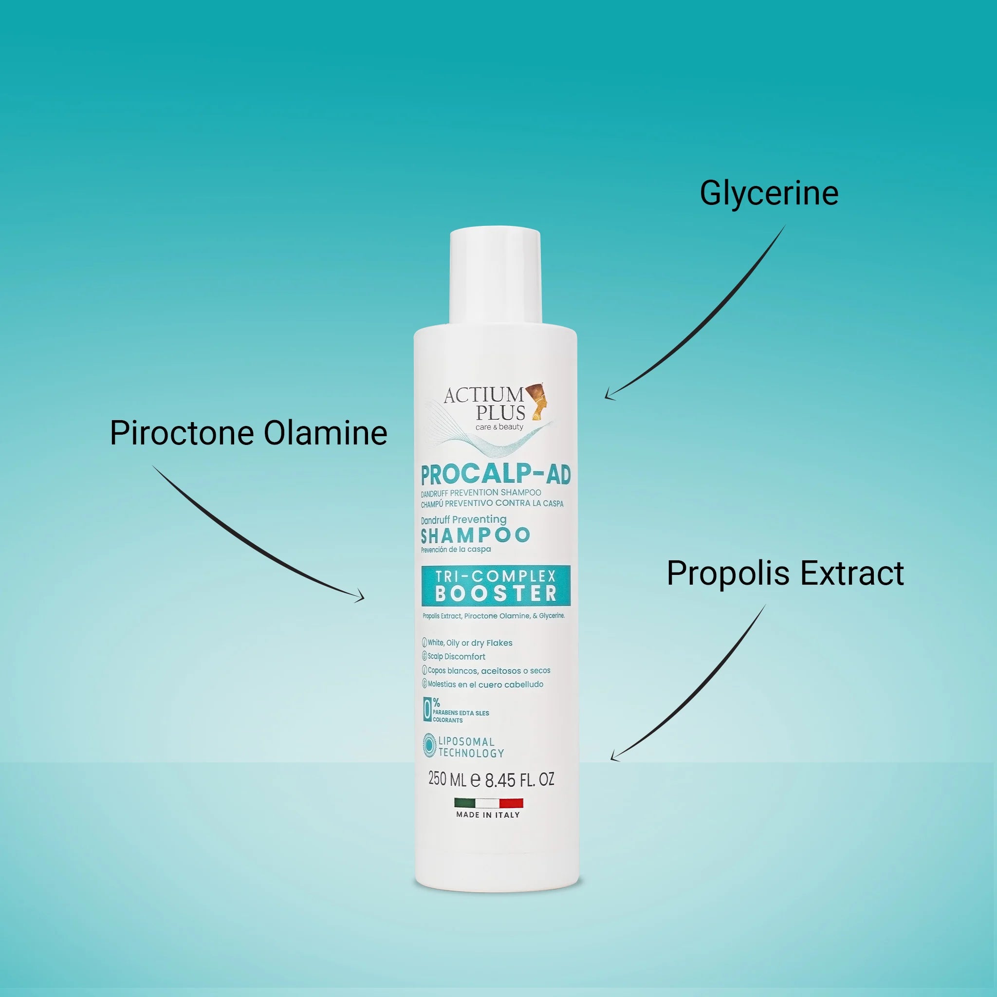 Actium Plus Procalp-AD Dandruff Prevention Shampoo 250ml - Ingredient