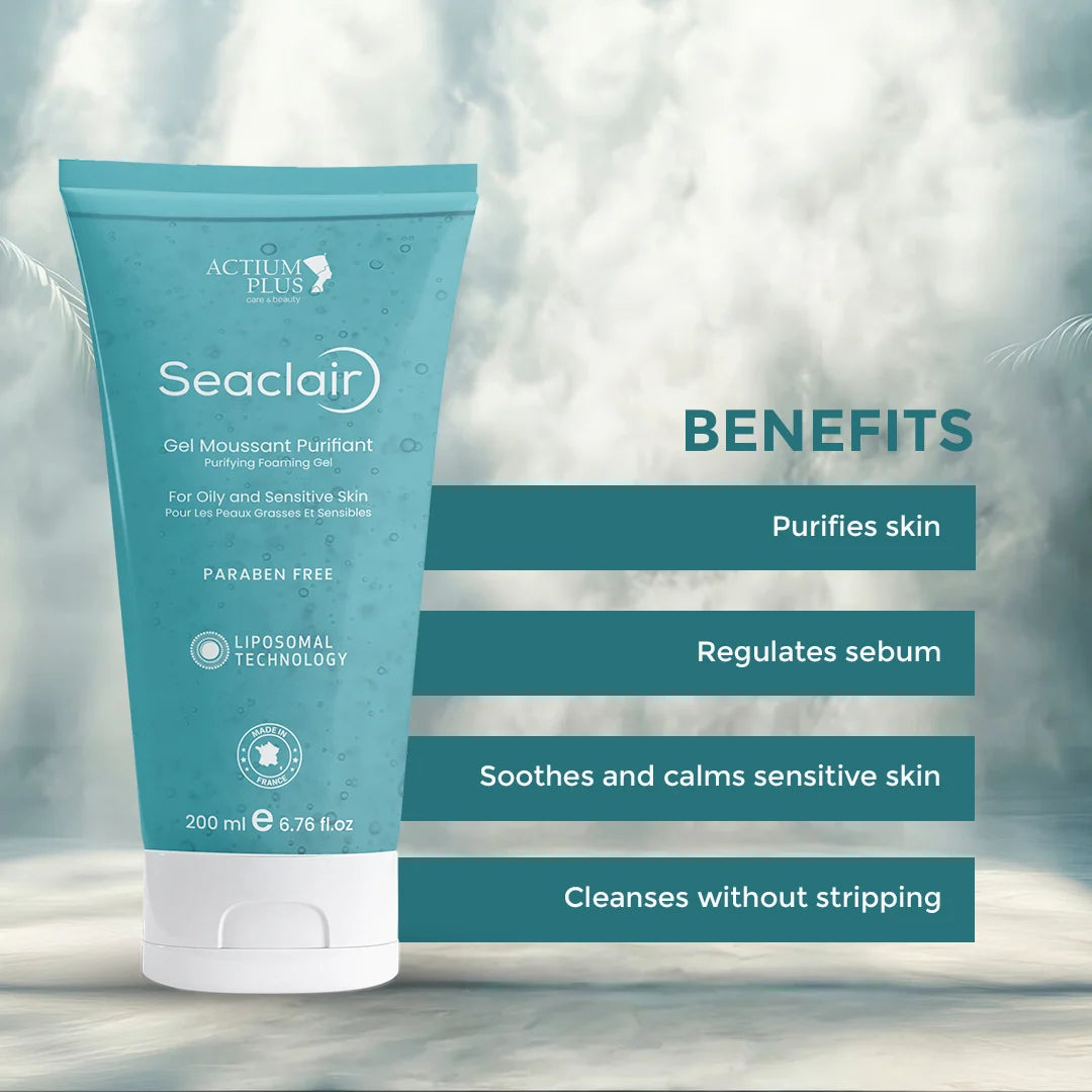 Actium Plus Seaclair Gel Moussant Purifiant For Oily and Sensitive Skin 200ml