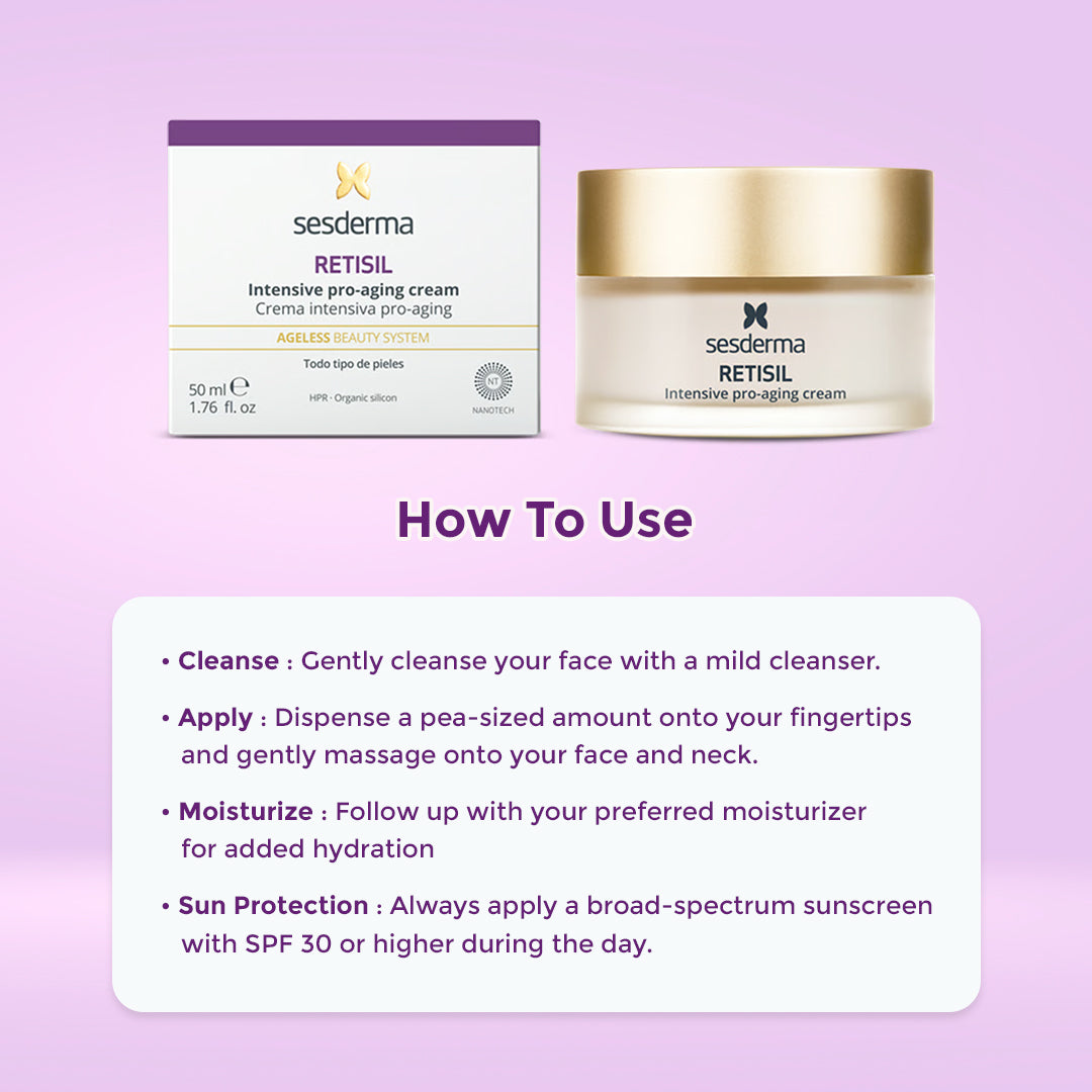 Retisil pro aging cream ( How to use )