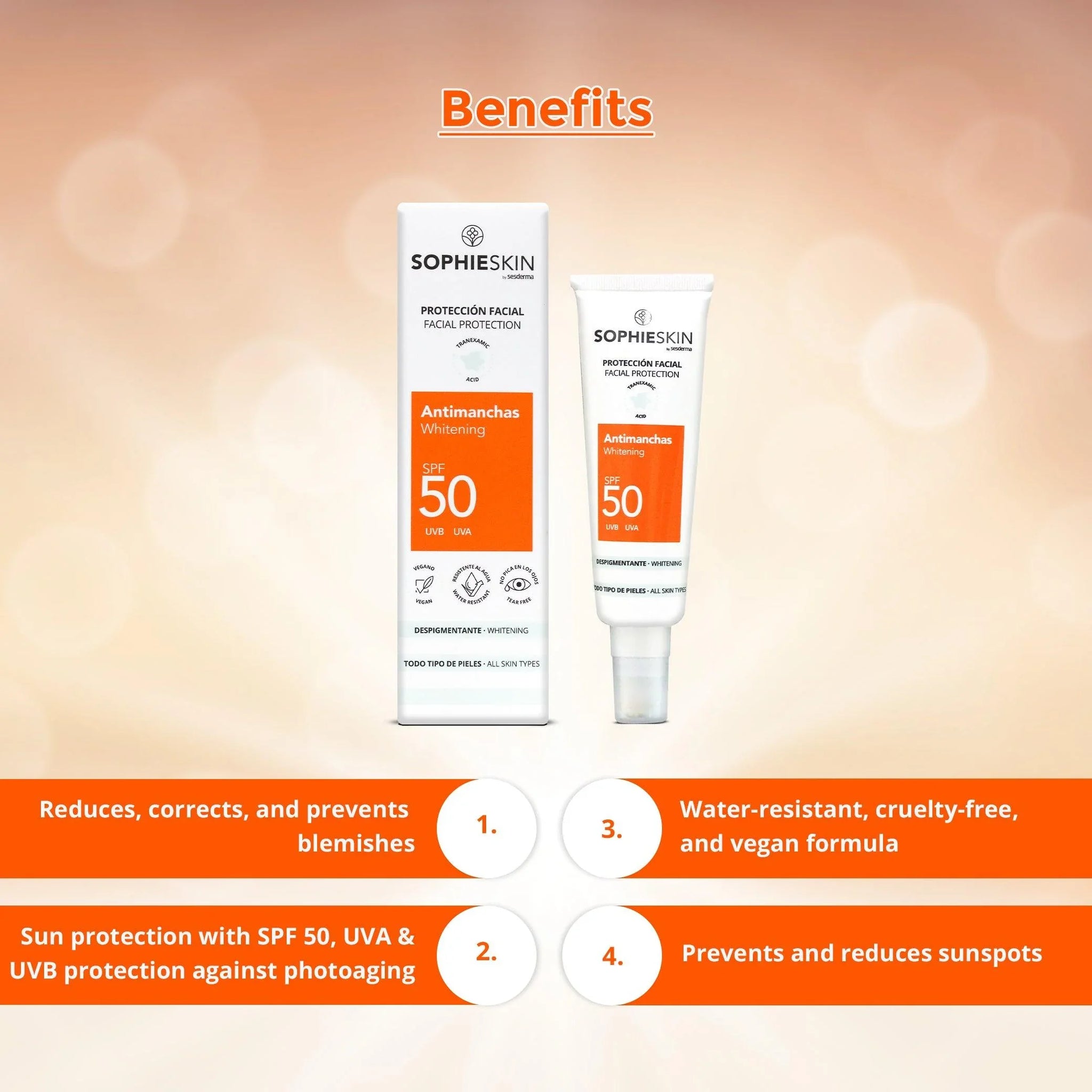 Sesderma Sophieskin Anti-Blemish Facial Sunscreen - SPF 50  (50ml)