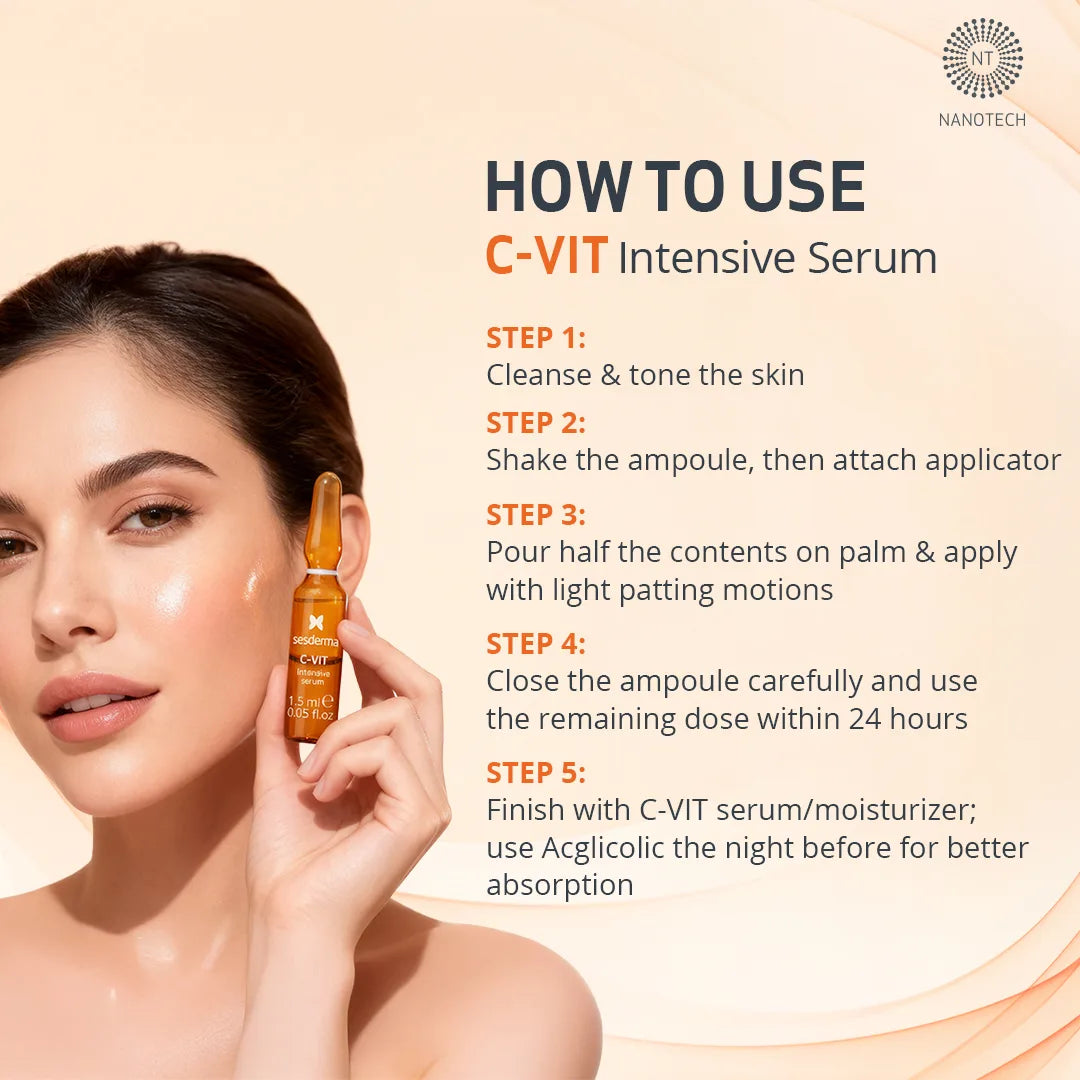 Sesderma C-VIT Intensive Serum Flash Effect Shock Anti Ox B 10x1.5ml
