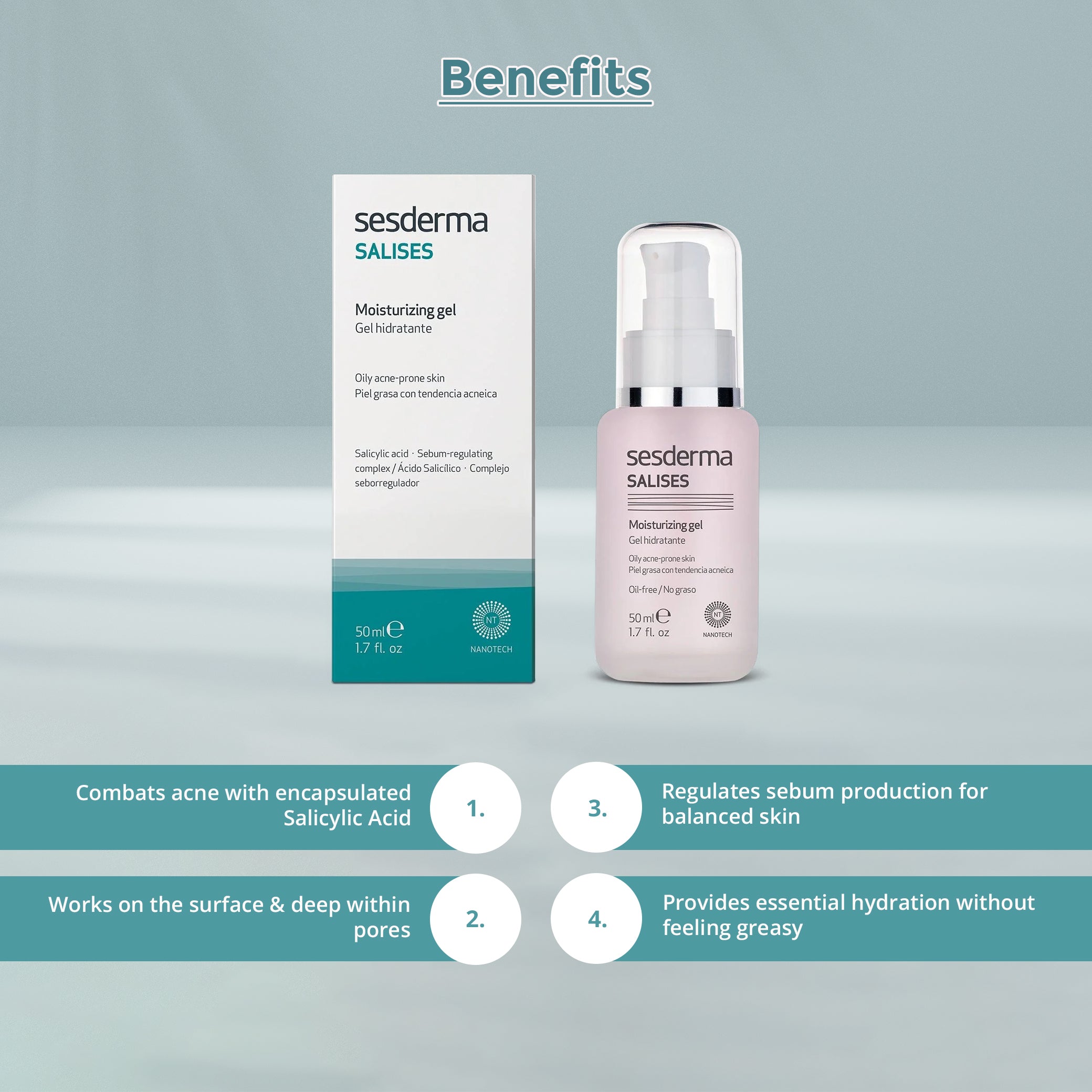 Sesderma salises moisturizing gel - ( Benefits )