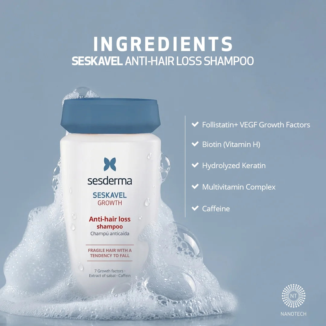Sesderma Seskavel Hair Antihair Loss Shampoo New 250ml