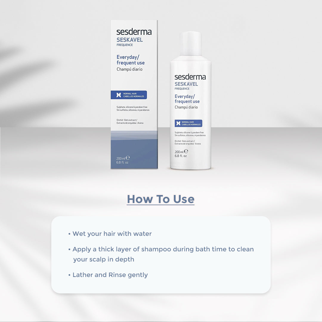 Seskavel frequence shampoo - ( how to use )