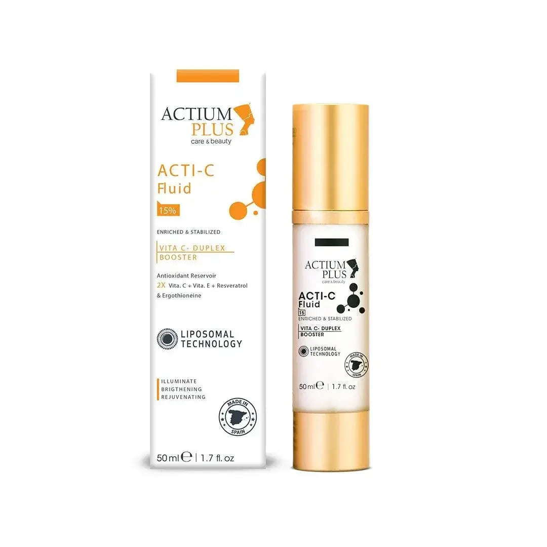 Close-up of Actium Plus ACTI-C Fluid 50ml bottle
