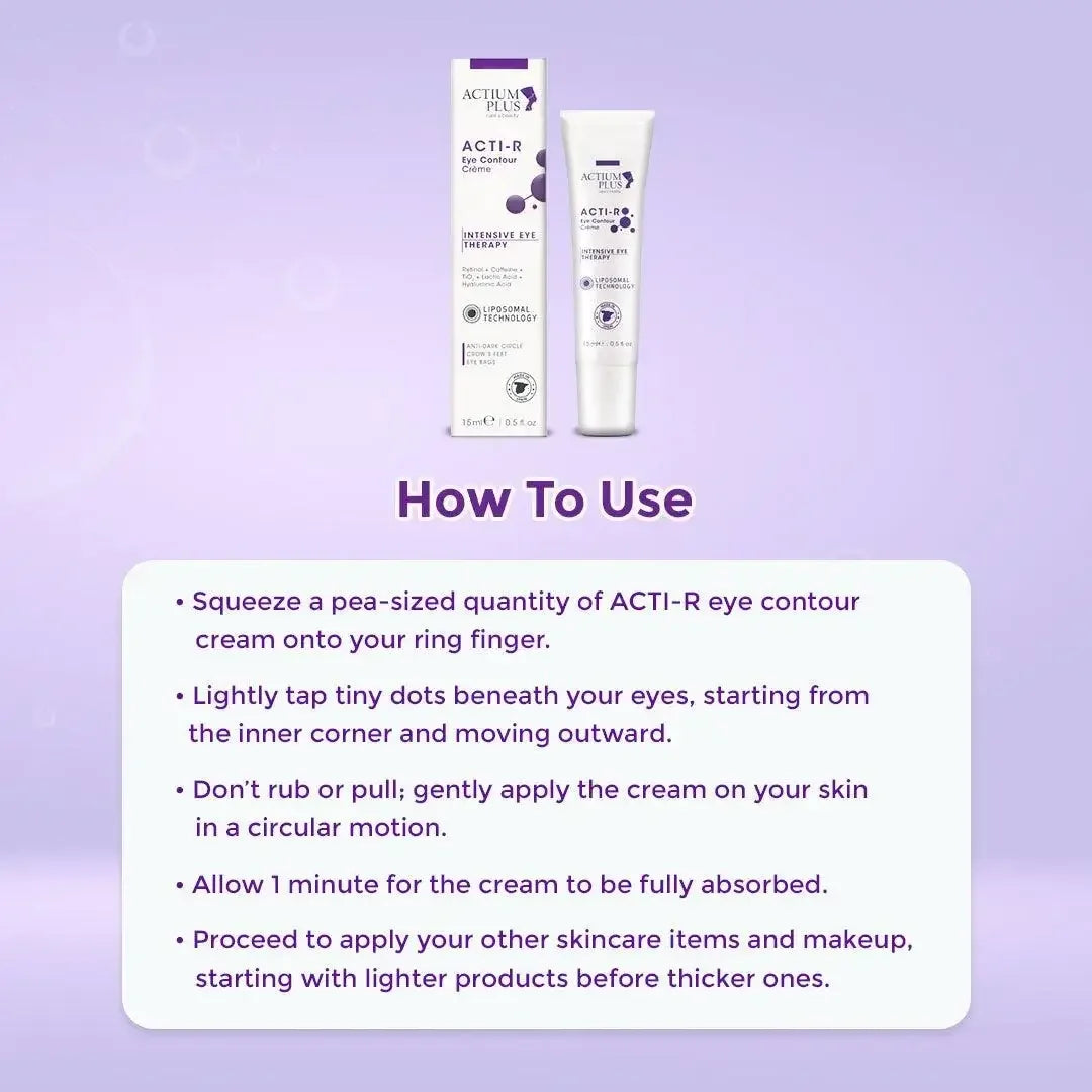 Ingredients list of Actium Plus Acti-R Eye Contour Creme