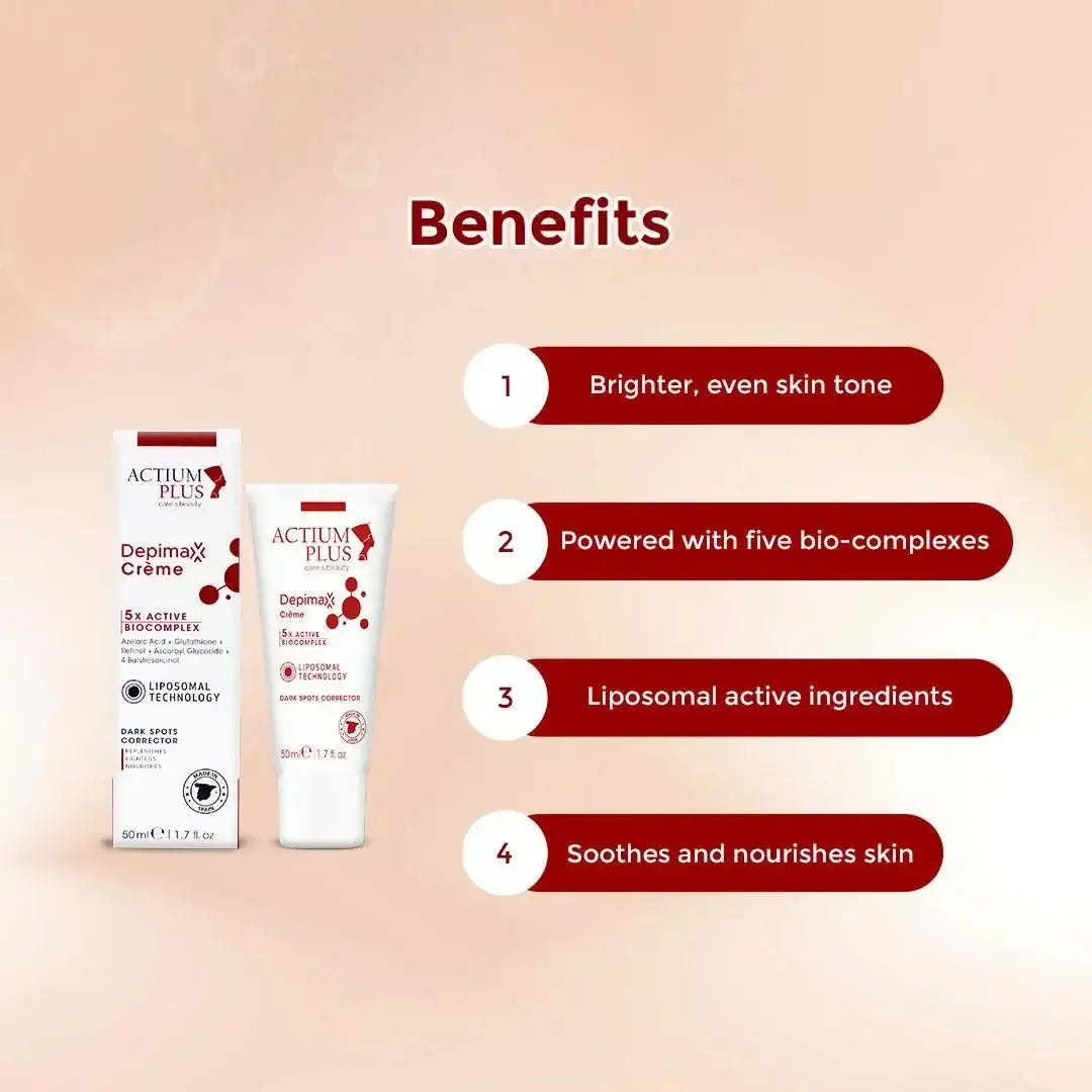 Key ingredients list of Actium Plus Depimax Crème 50ml