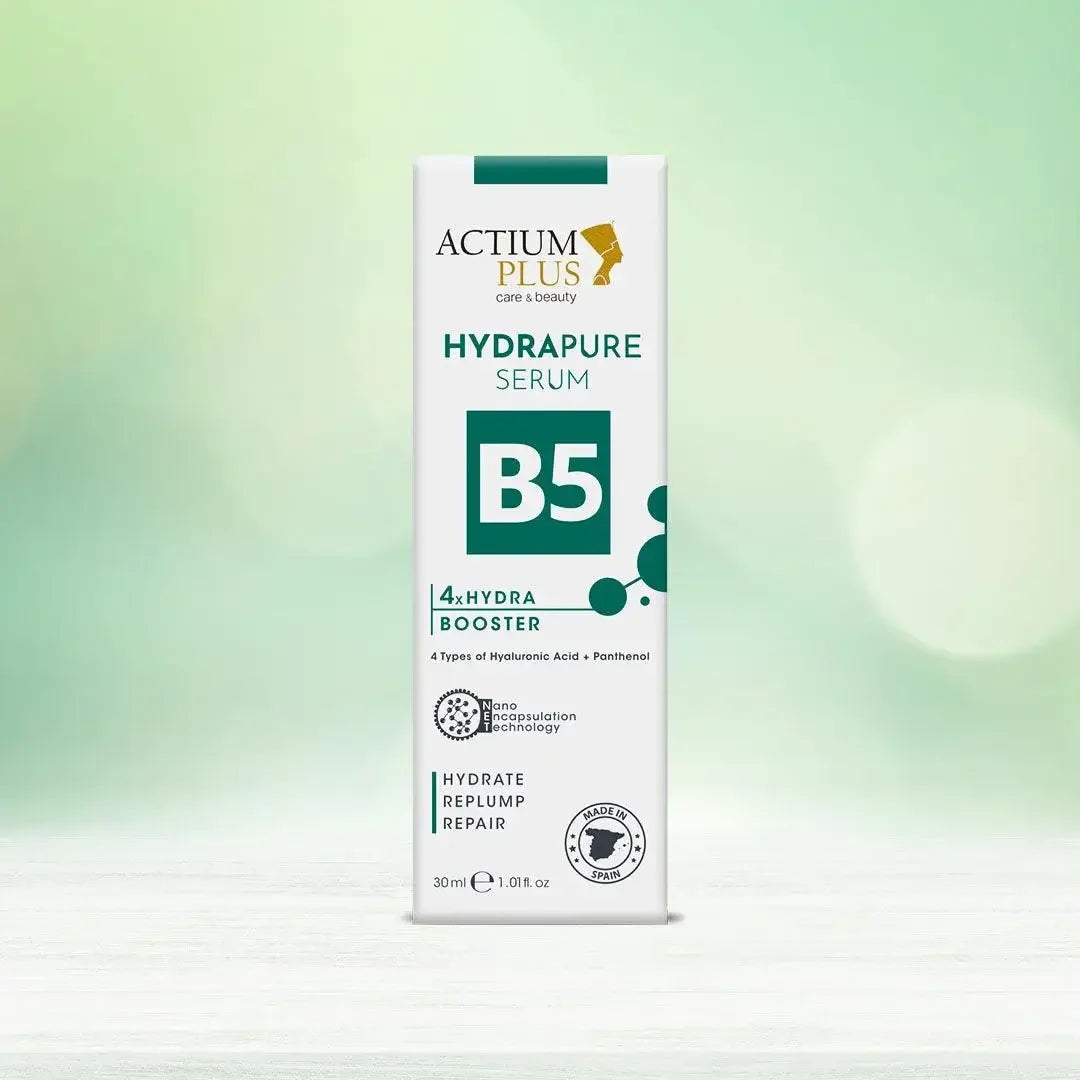 Applying Actium Plus Hydrapure B5 Serum 30ml on skin