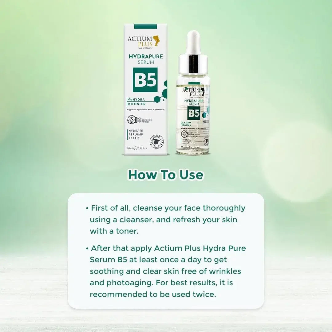 How to use Actium Plus Hydrapure B5 Serum 30ml