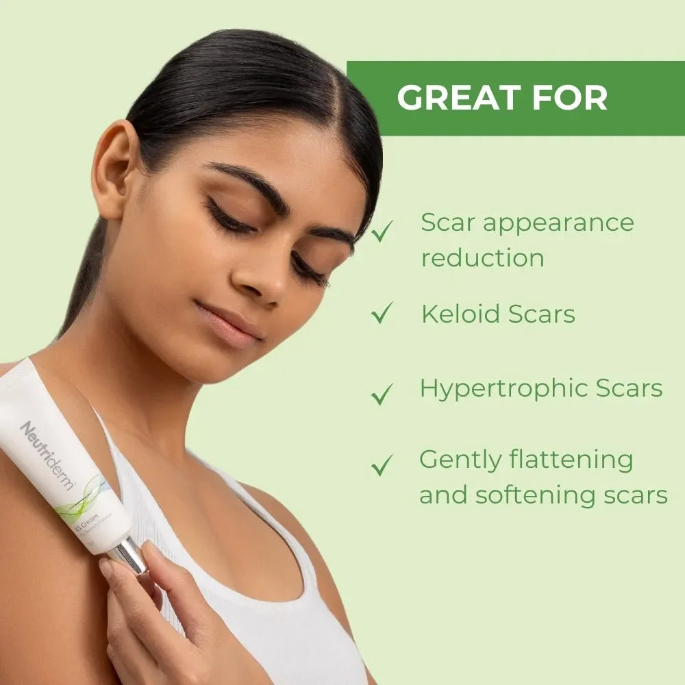 Neutriderm KS Cream – Retinol Cream to Help Improve the Appearance of Scars, Marks and Uneven Skin Texture – Vitamin E & Flower Oil Blend for Smoother, Healthier-Looking Skin 50ml